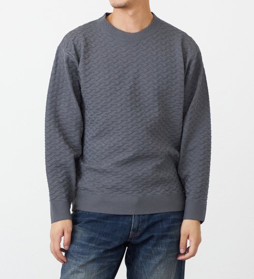 EDWIN(エドウイン)のニットクルーネック【アウトレット店舗・WEB限定】|トップス/ニット/セーター/メンズ|グレー