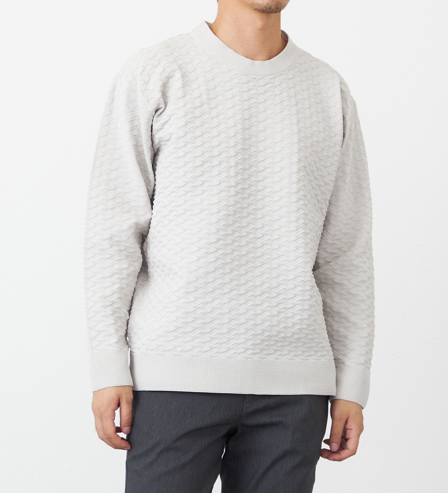EDWIN(エドウイン)のニットクルーネック【アウトレット店舗・WEB限定】|トップス/ニット/セーター/メンズ|ホワイト系その他