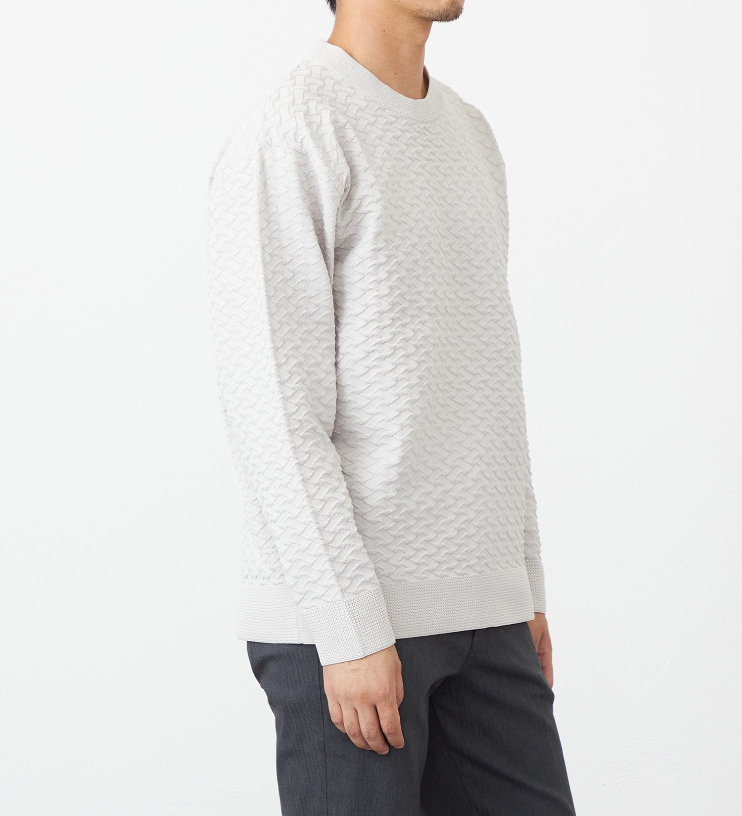 EDWIN(エドウイン)のニットクルーネック【アウトレット店舗・WEB限定】|トップス/ニット/セーター/メンズ|ホワイト系その他
