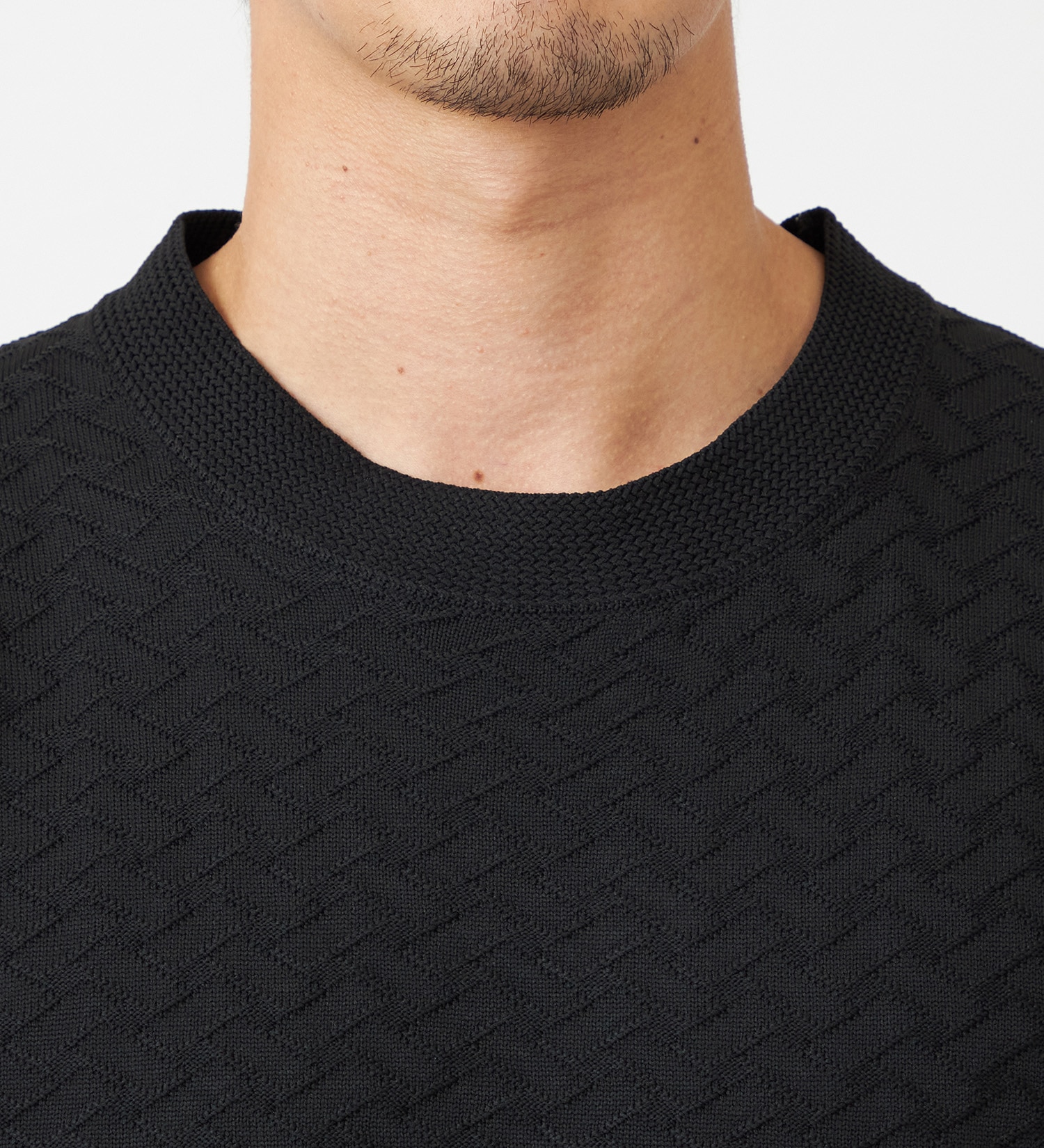 EDWIN(エドウイン)のニットクルーネック【アウトレット店舗・WEB限定】|トップス/ニット/セーター/メンズ|ブラック