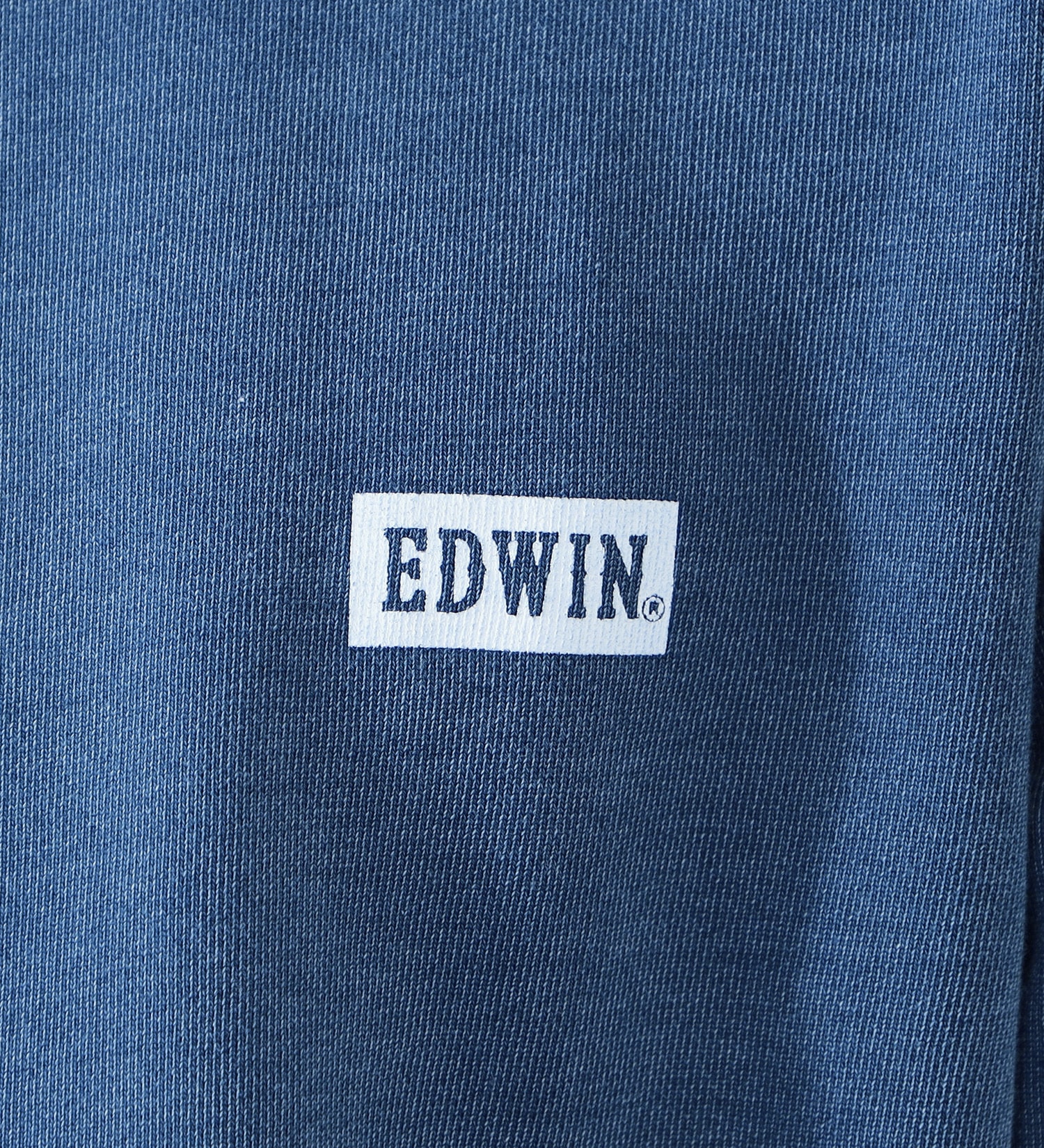 EDWIN(エドウイン)のクルーネックワンポイントロゴスウェット【アウトレット店舗・WEB限定】|トップス/スウェット/メンズ|ライトブルー