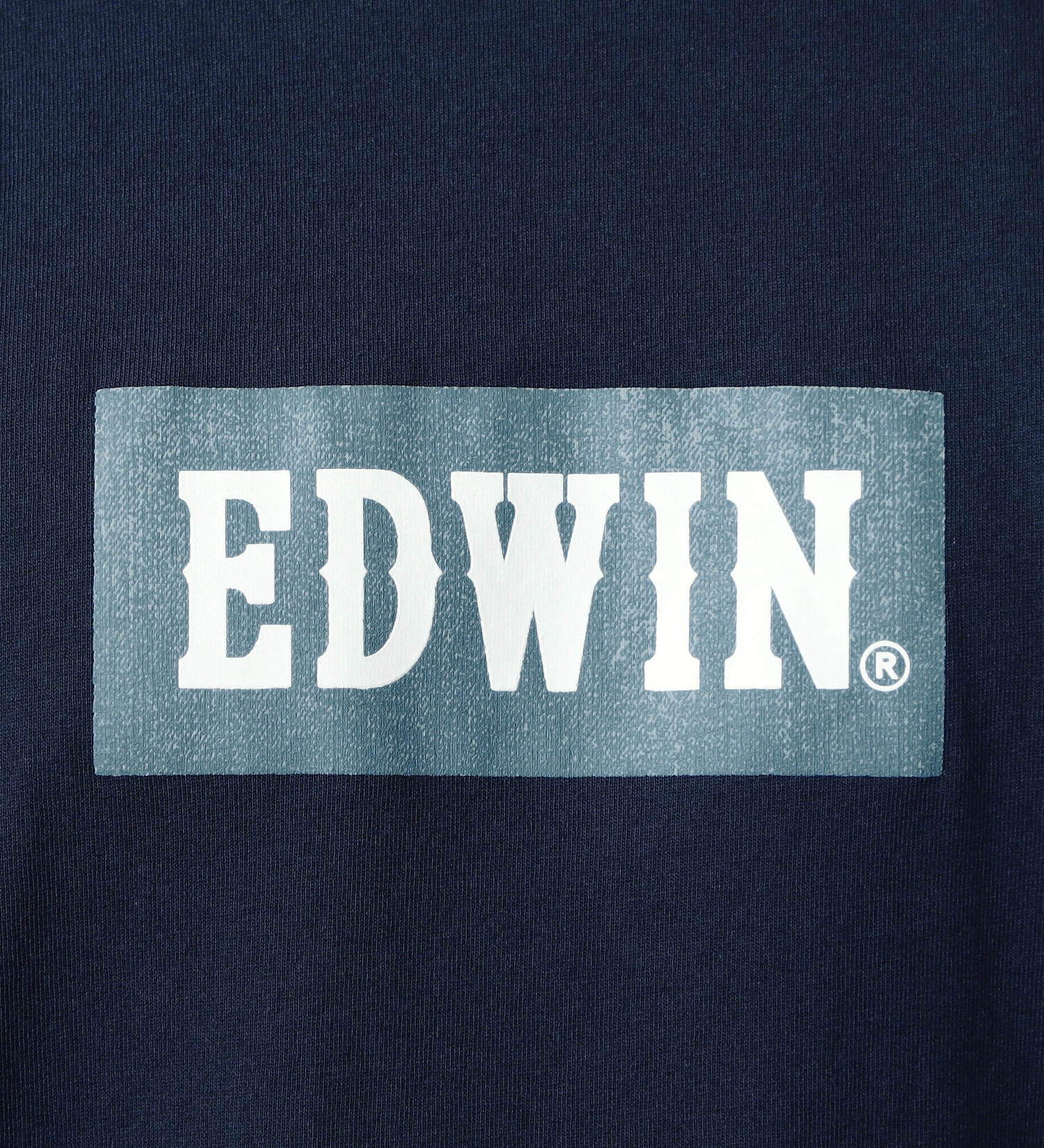 EDWIN(エドウイン)のボックスロゴプリントTシャツ【アウトレット店舗・WEB限定】|トップス/Tシャツ/カットソー/メンズ|ネイビー