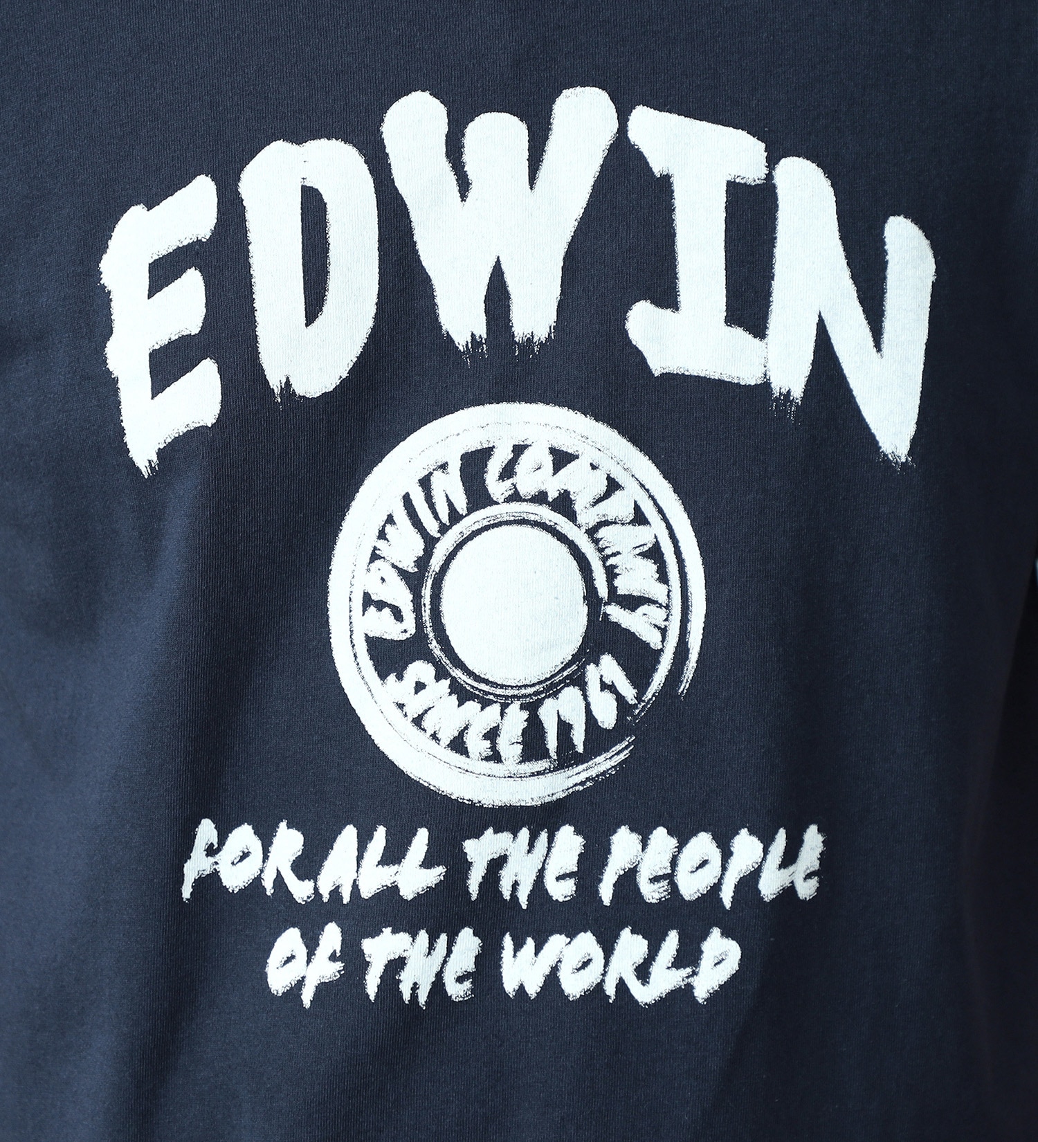 EDWIN(エドウイン)の【ポイントアップ対象】ロゴプリント半袖Tシャツ【アウトレット店舗・WEB限定】|トップス/Tシャツ/カットソー/メンズ|ネイビー