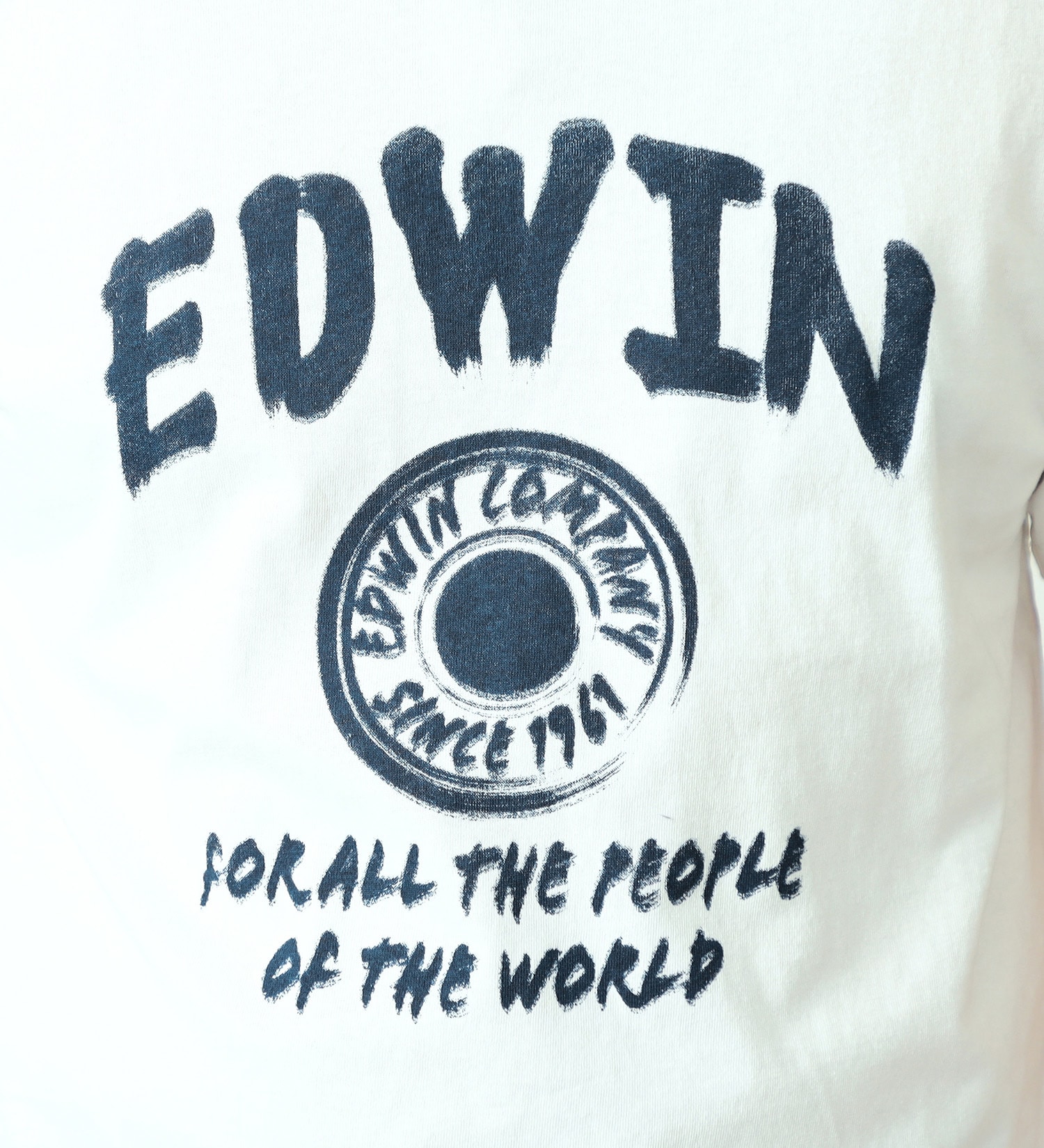 EDWIN(エドウイン)のロゴプリント半袖Tシャツ【アウトレット店舗・WEB限定】|トップス/Tシャツ/カットソー/メンズ|ホワイト