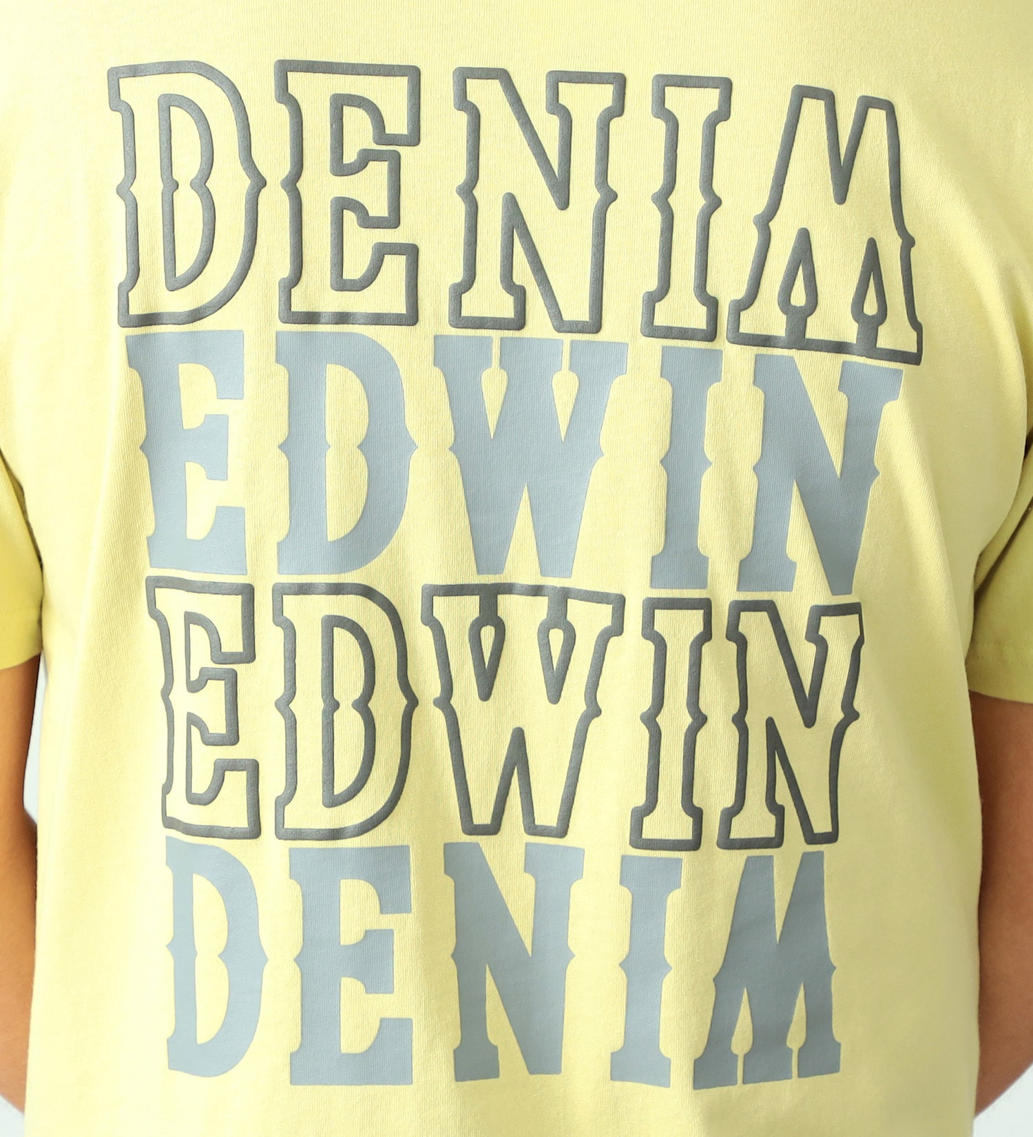 EDWIN(エドウイン)のロゴプリント半袖Tシャツ【アウトレット店舗・WEB限定】|トップス/Tシャツ/カットソー/メンズ|イエロー