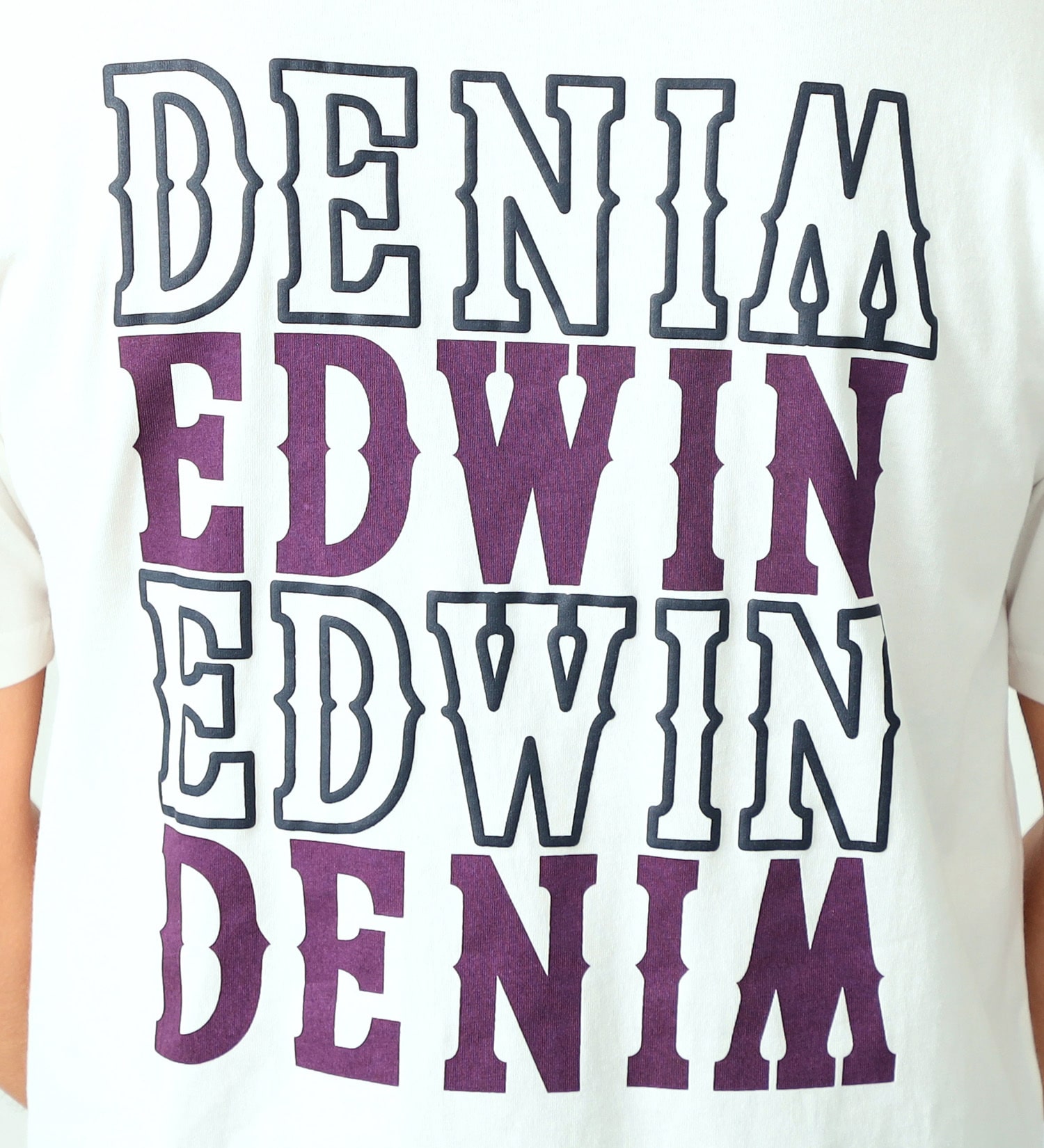 EDWIN(エドウイン)のロゴプリント半袖Tシャツ【アウトレット店舗・WEB限定】|トップス/Tシャツ/カットソー/メンズ|ホワイト