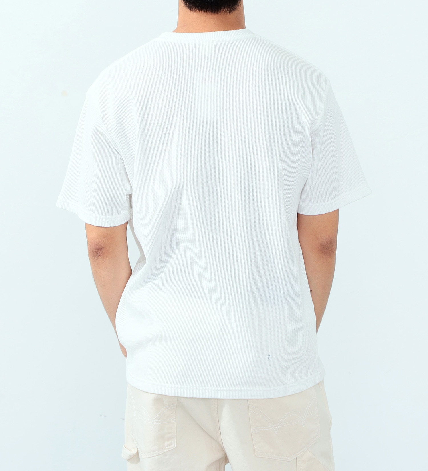 EDWIN(エドウイン)のワッフル クルーネックTシャツ 半袖【アウトレット店舗・WEB限定】|トップス/Tシャツ/カットソー/メンズ|ホワイト