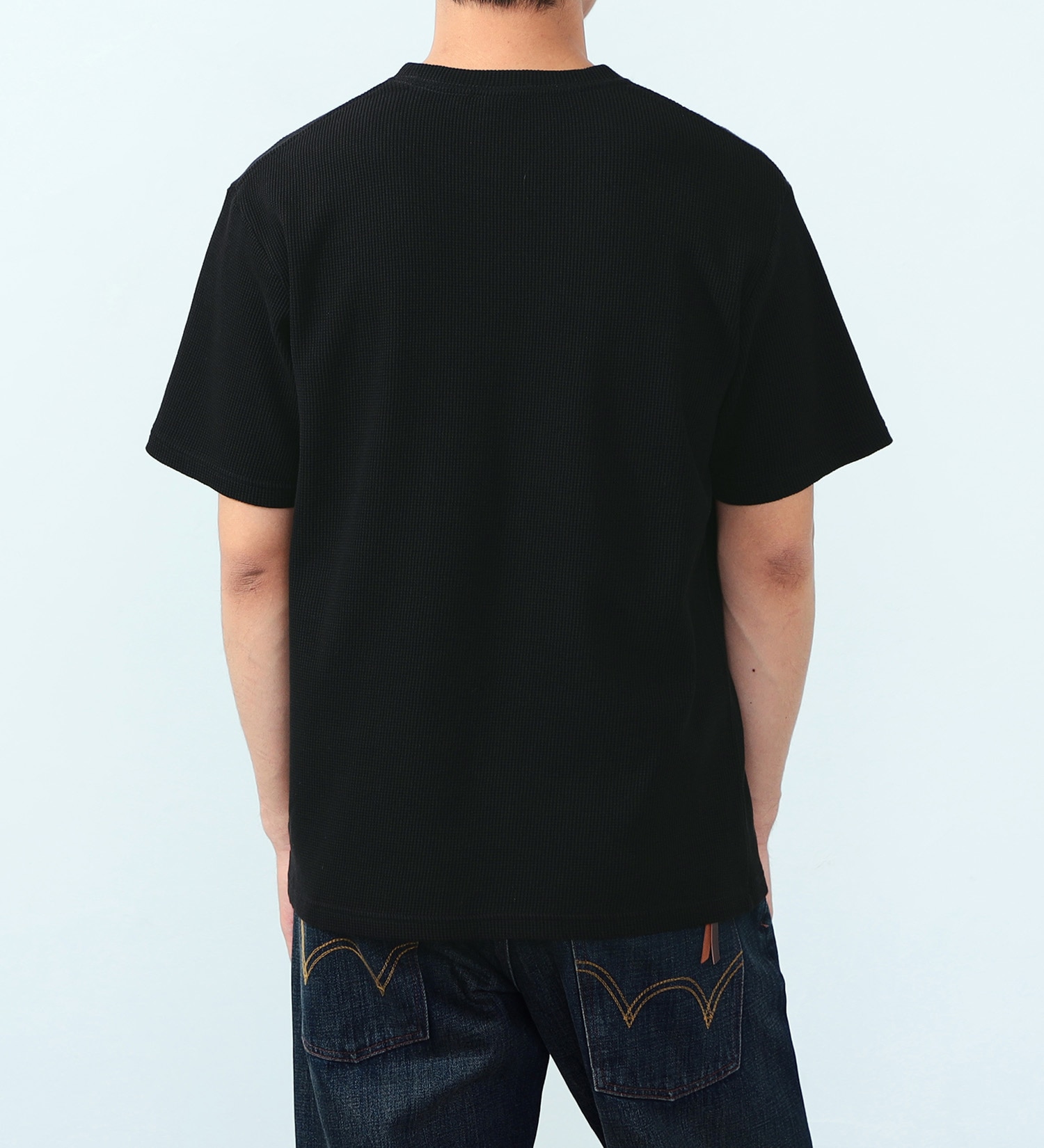 EDWIN(エドウイン)のワッフル クルーネックTシャツ 半袖【アウトレット店舗・WEB限定】|トップス/Tシャツ/カットソー/メンズ|ブラック
