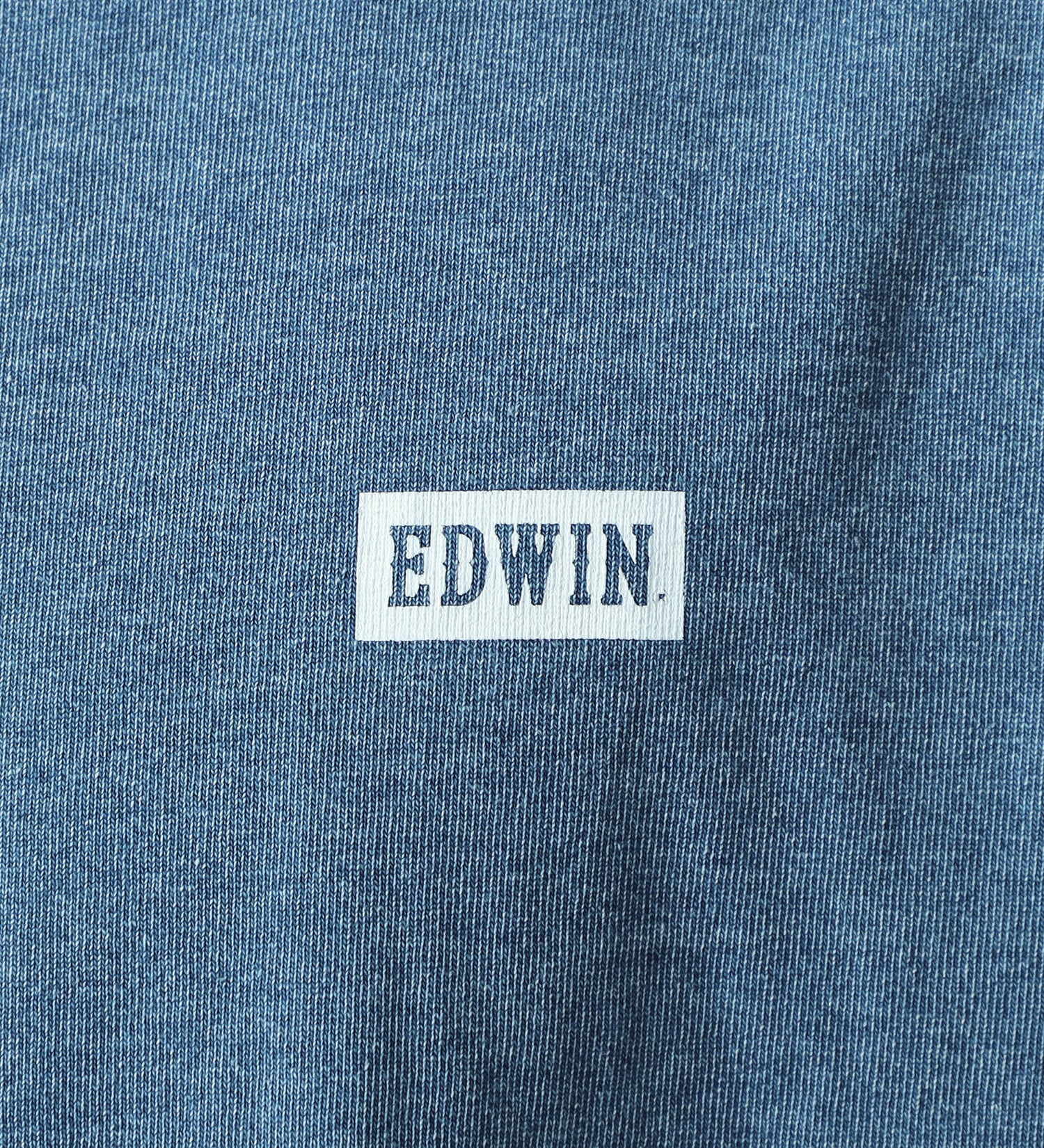 EDWIN(エドウイン)のインディゴ半袖Tシャツ【アウトレット店舗・WEB限定】|トップス/Tシャツ/カットソー/メンズ|淡色ブルー