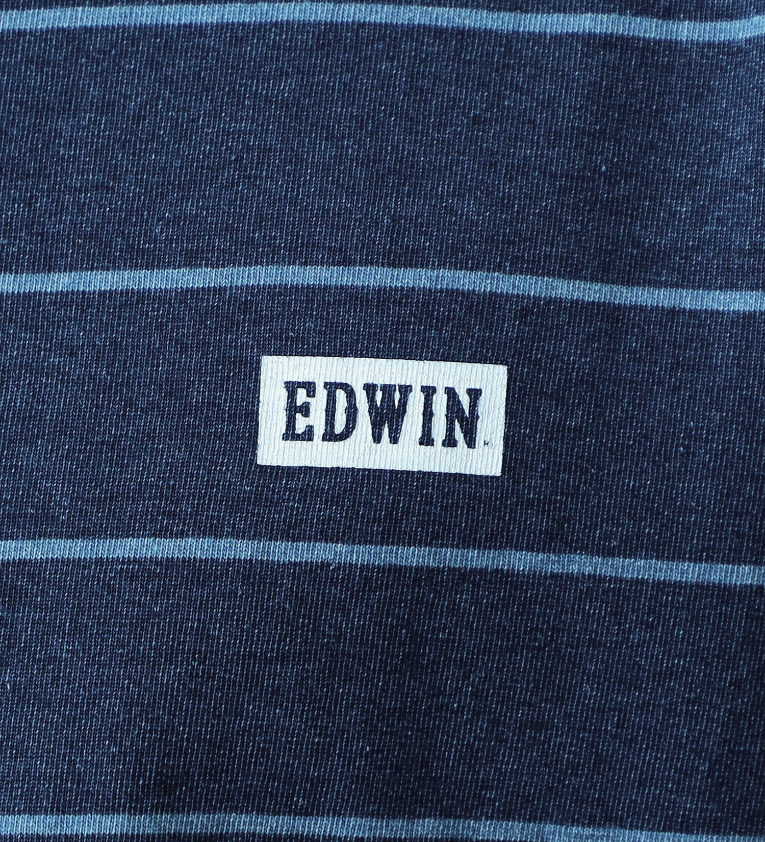 EDWIN(エドウイン)のインディゴ半袖Tシャツ【アウトレット店舗・WEB限定】|トップス/Tシャツ/カットソー/メンズ|ストライプ