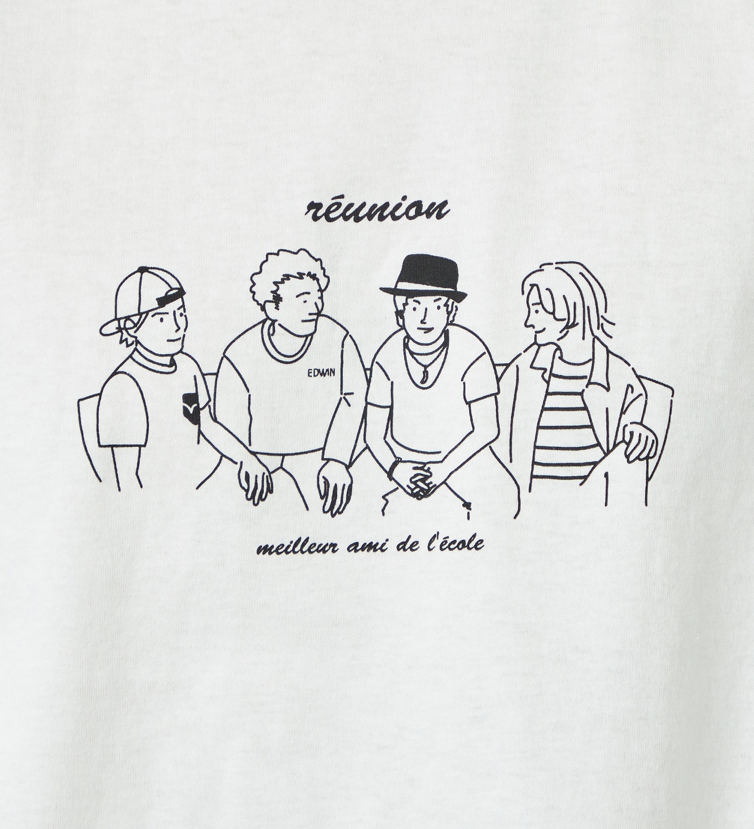 EDWIN(エドウイン)のハンドライティングTシャツ【アウトレット店舗・WEB限定】|トップス/Tシャツ/カットソー/メンズ|ホワイト