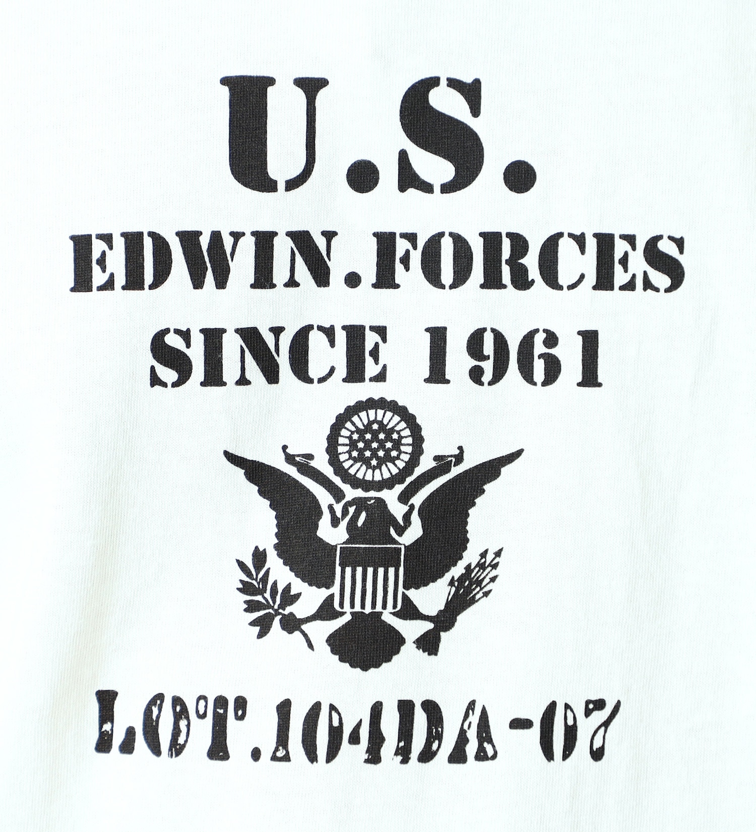 EDWIN(エドウイン)のミリタリープリントTシャツ【アウトレット店舗・WEB限定】|トップス/Tシャツ/カットソー/メンズ|ホワイト