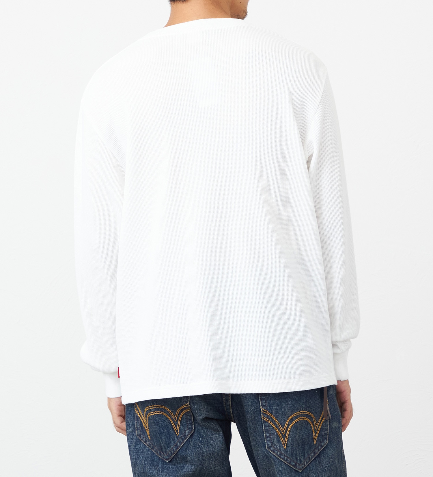 EDWIN(エドウイン)のワッフル長袖 Tシャツ【アウトレット店舗・WEB限定】|トップス/Tシャツ/カットソー/メンズ|ホワイト