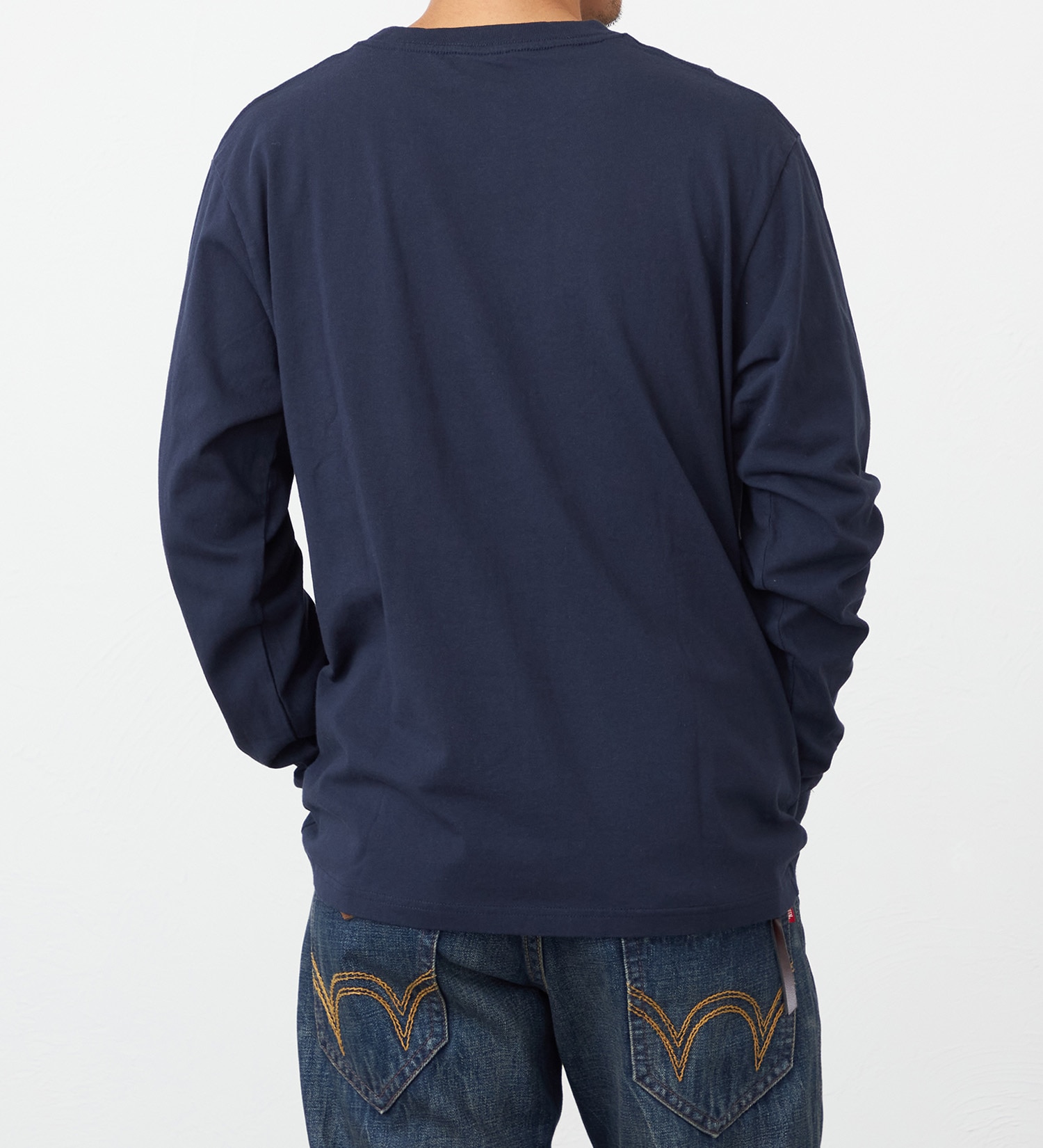 EDWIN(エドウイン)のデニムポケット長袖Tシャツ【アウトレット店舗・WEB限定】|トップス/Tシャツ/カットソー/メンズ|ネイビー