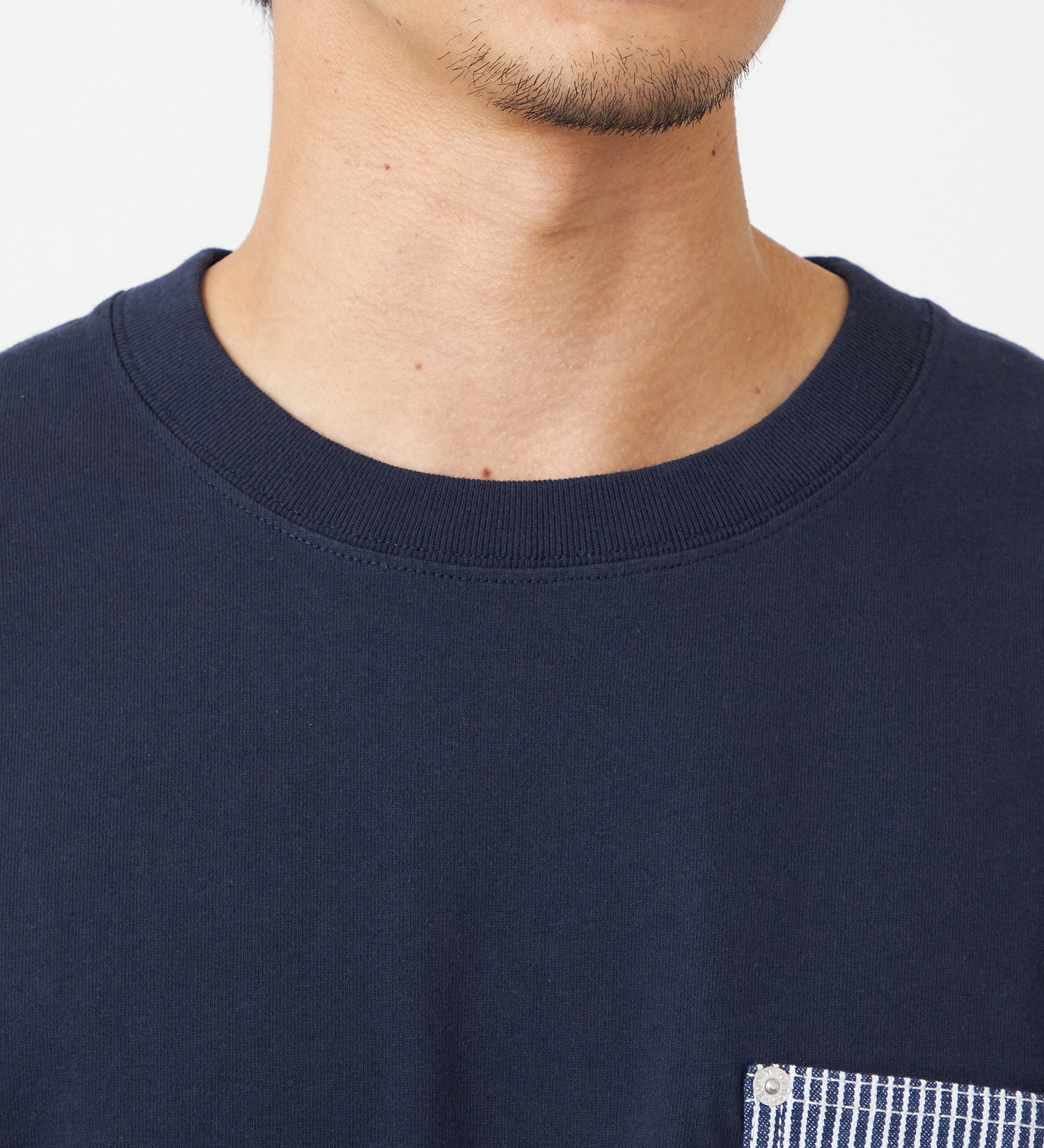 EDWIN(エドウイン)のデニムポケット長袖Tシャツ【アウトレット店舗・WEB限定】|トップス/Tシャツ/カットソー/メンズ|ネイビー