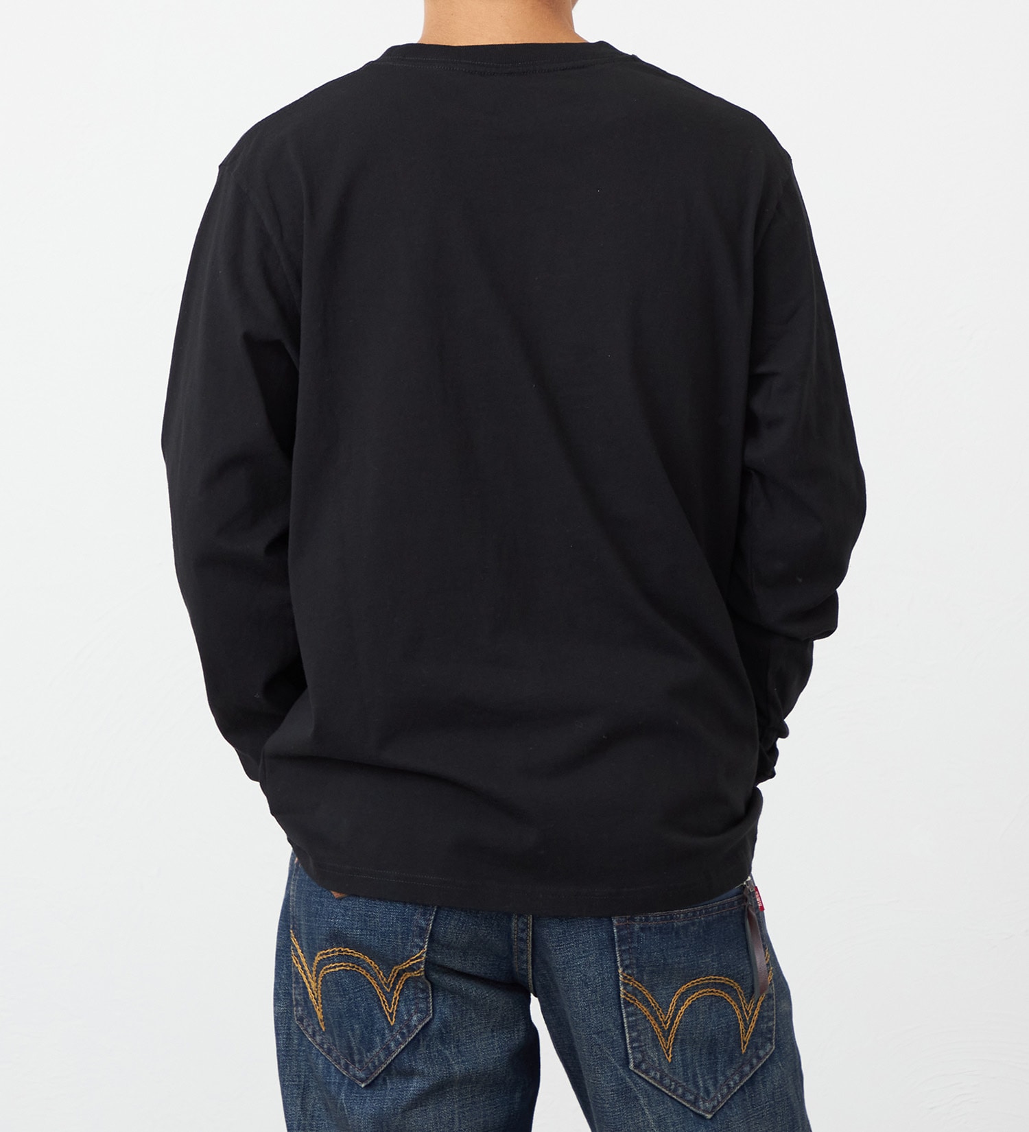 EDWIN(エドウイン)のデニムポケット長袖Tシャツ【アウトレット店舗・WEB限定】|トップス/Tシャツ/カットソー/メンズ|ブラック