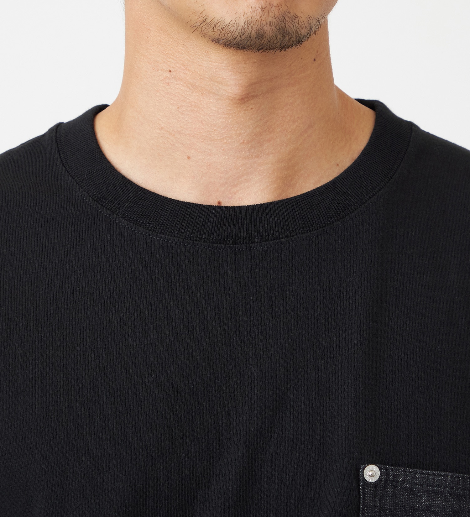 EDWIN(エドウイン)のデニムポケット長袖Tシャツ【アウトレット店舗・WEB限定】|トップス/Tシャツ/カットソー/メンズ|ブラック
