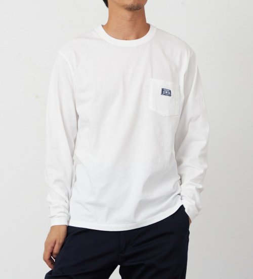 EDWIN(エドウイン)のポケットTシャツ 長袖【アウトレット店舗・WEB限定】|トップス/Tシャツ/カットソー/メンズ|ホワイト