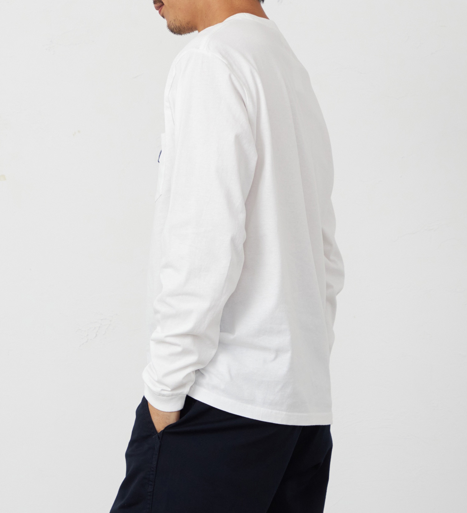 EDWIN(エドウイン)のポケットTシャツ 長袖【アウトレット店舗・WEB限定】|トップス/Tシャツ/カットソー/メンズ|ホワイト