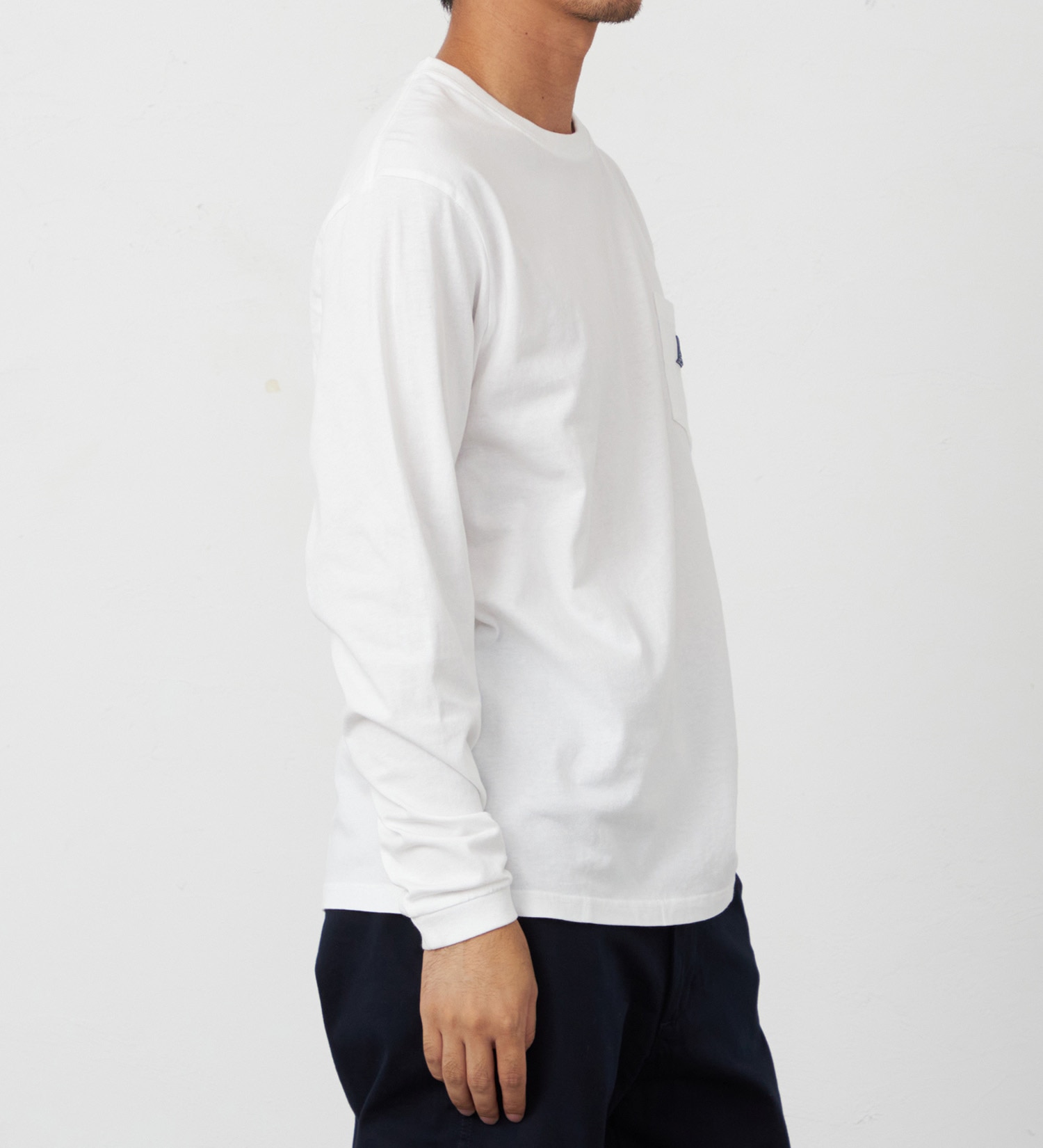 EDWIN(エドウイン)のポケットTシャツ 長袖【アウトレット店舗・WEB限定】|トップス/Tシャツ/カットソー/メンズ|ホワイト