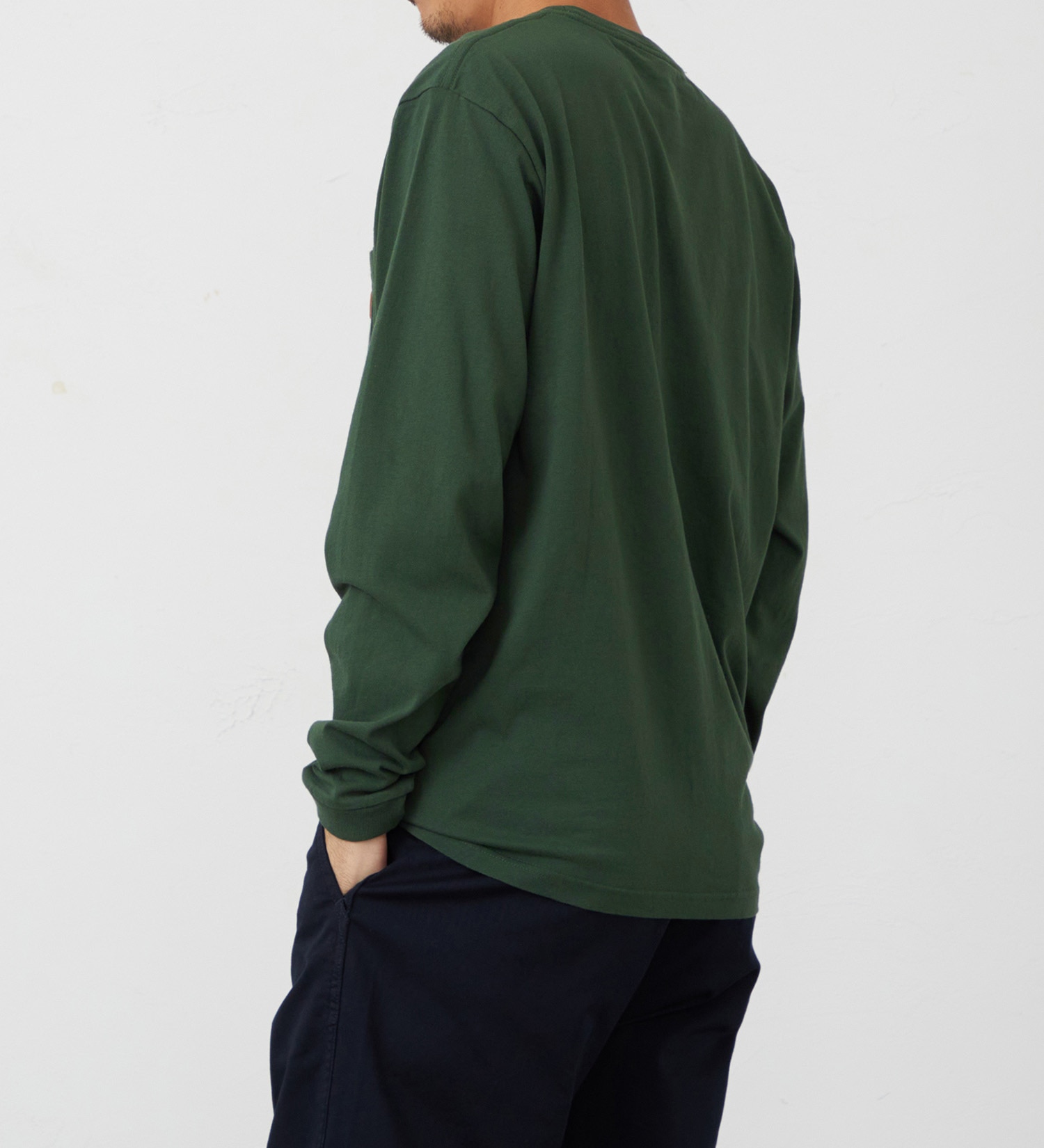 EDWIN(エドウイン)のポケットTシャツ 長袖【アウトレット店舗・WEB限定】|トップス/Tシャツ/カットソー/メンズ|グリーン