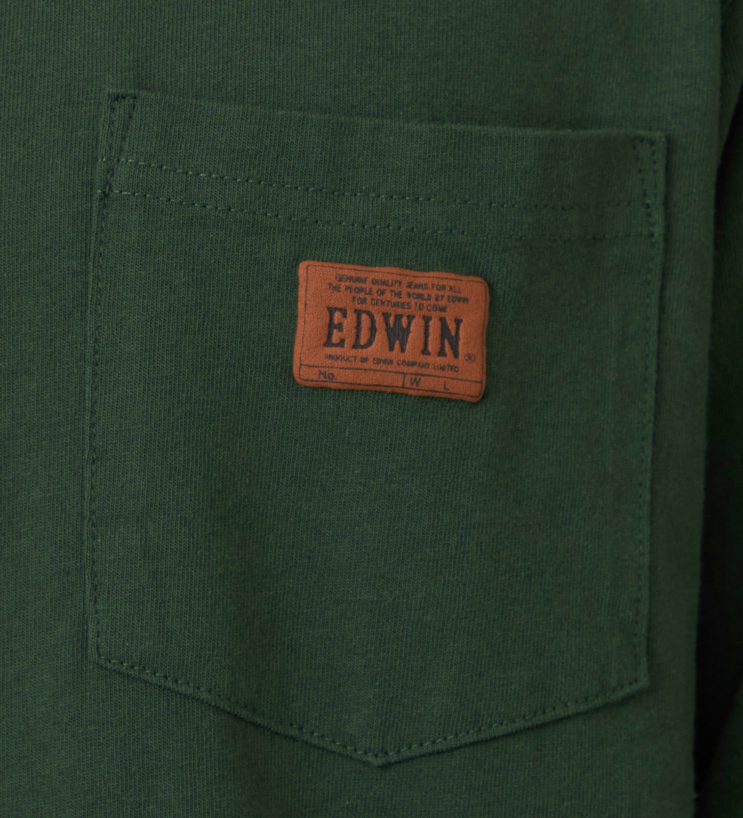 EDWIN(エドウイン)のポケットTシャツ 長袖【アウトレット店舗・WEB限定】|トップス/Tシャツ/カットソー/メンズ|グリーン