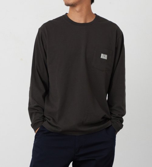 EDWIN(エドウイン)のポケットTシャツ 長袖【アウトレット店舗・WEB限定】|トップス/Tシャツ/カットソー/メンズ|チャコール