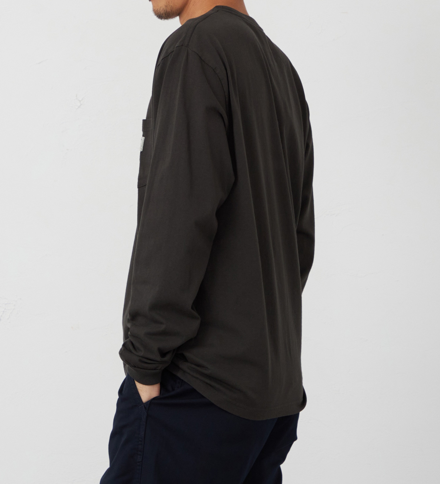 EDWIN(エドウイン)のポケットTシャツ 長袖【アウトレット店舗・WEB限定】|トップス/Tシャツ/カットソー/メンズ|チャコール