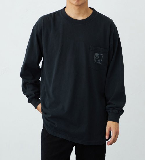 EDWIN(エドウイン)のウォッシュド長袖Tシャツ【アウトレット店舗・WEB限定】|トップス/Tシャツ/カットソー/メンズ|ブラック