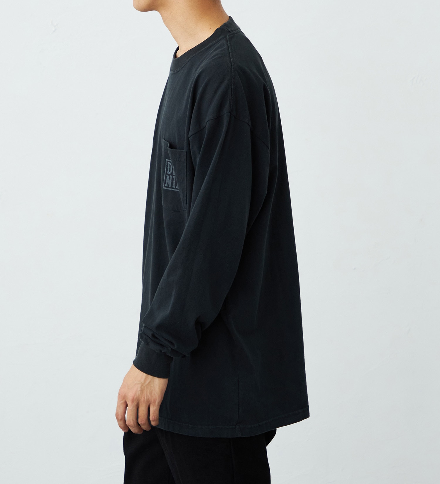 EDWIN(エドウイン)のウォッシュド長袖Tシャツ【アウトレット店舗・WEB限定】|トップス/Tシャツ/カットソー/メンズ|ブラック