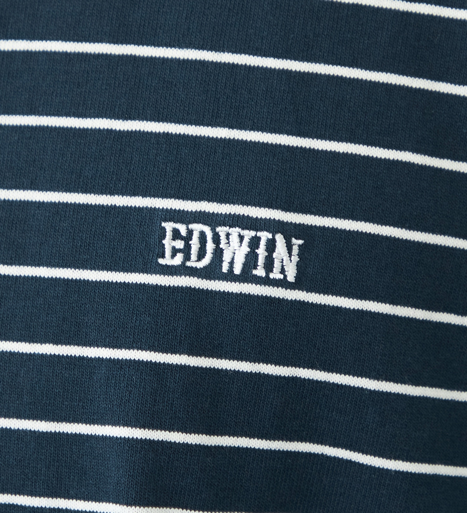 EDWIN(エドウイン)のボーダー長袖Tシャツ【アウトレット店舗・WEB限定】|トップス/Tシャツ/カットソー/メンズ|ネイビー