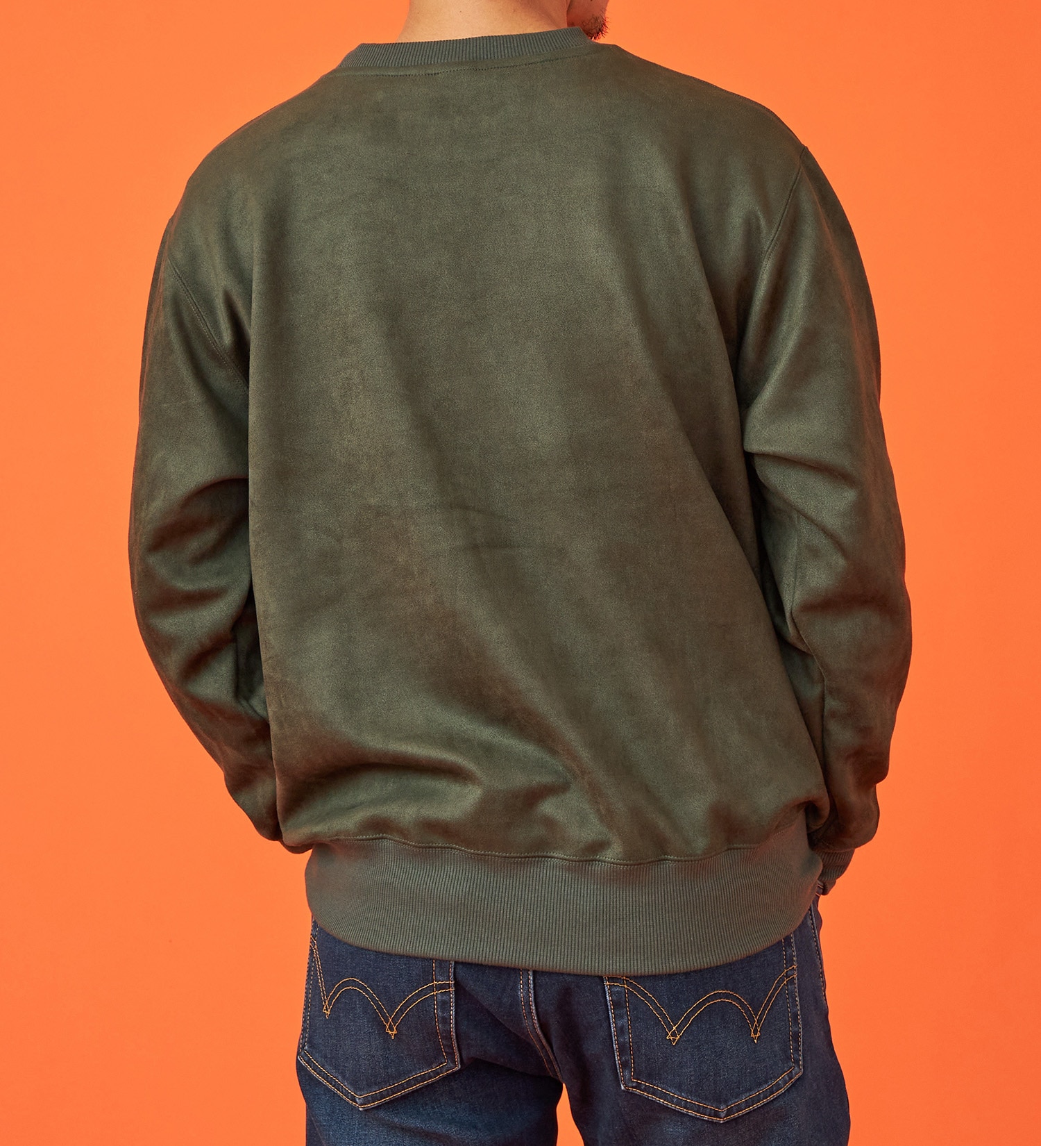 EDWIN(エドウイン)のスエードスウェット【アウトレット店舗・WEB限定】|トップス/スウェット/メンズ|ダークグリーン