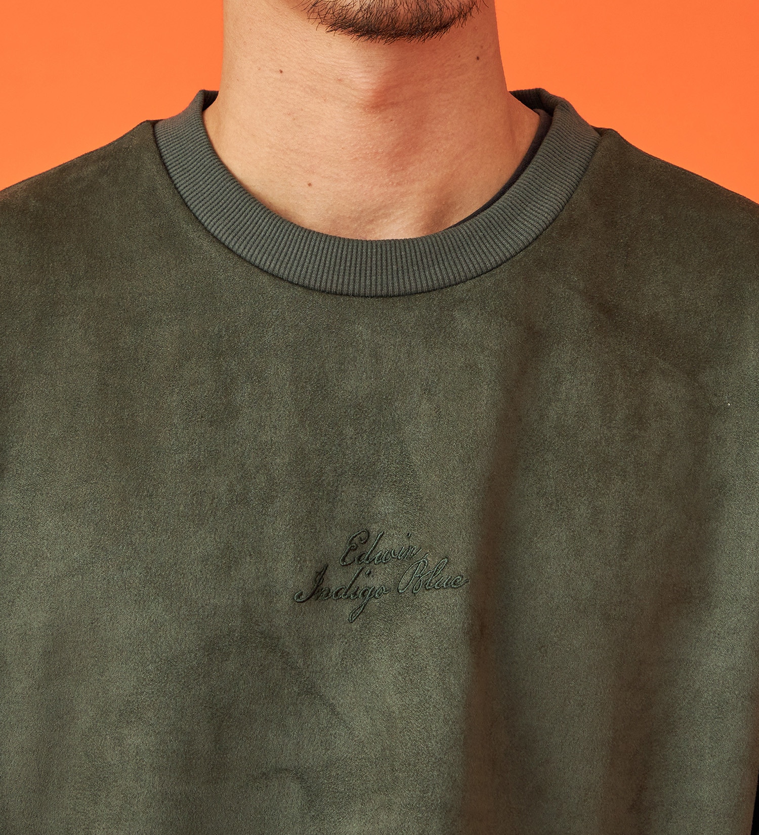 EDWIN(エドウイン)のスエードスウェット【アウトレット店舗・WEB限定】|トップス/スウェット/メンズ|ダークグリーン