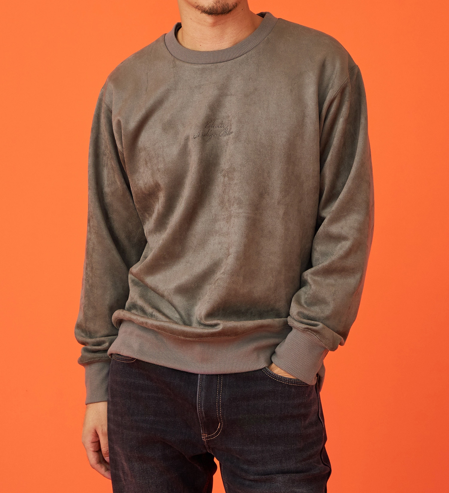 EDWIN(エドウイン)のスエードスウェット【アウトレット店舗・WEB限定】|トップス/スウェット/メンズ|グレー