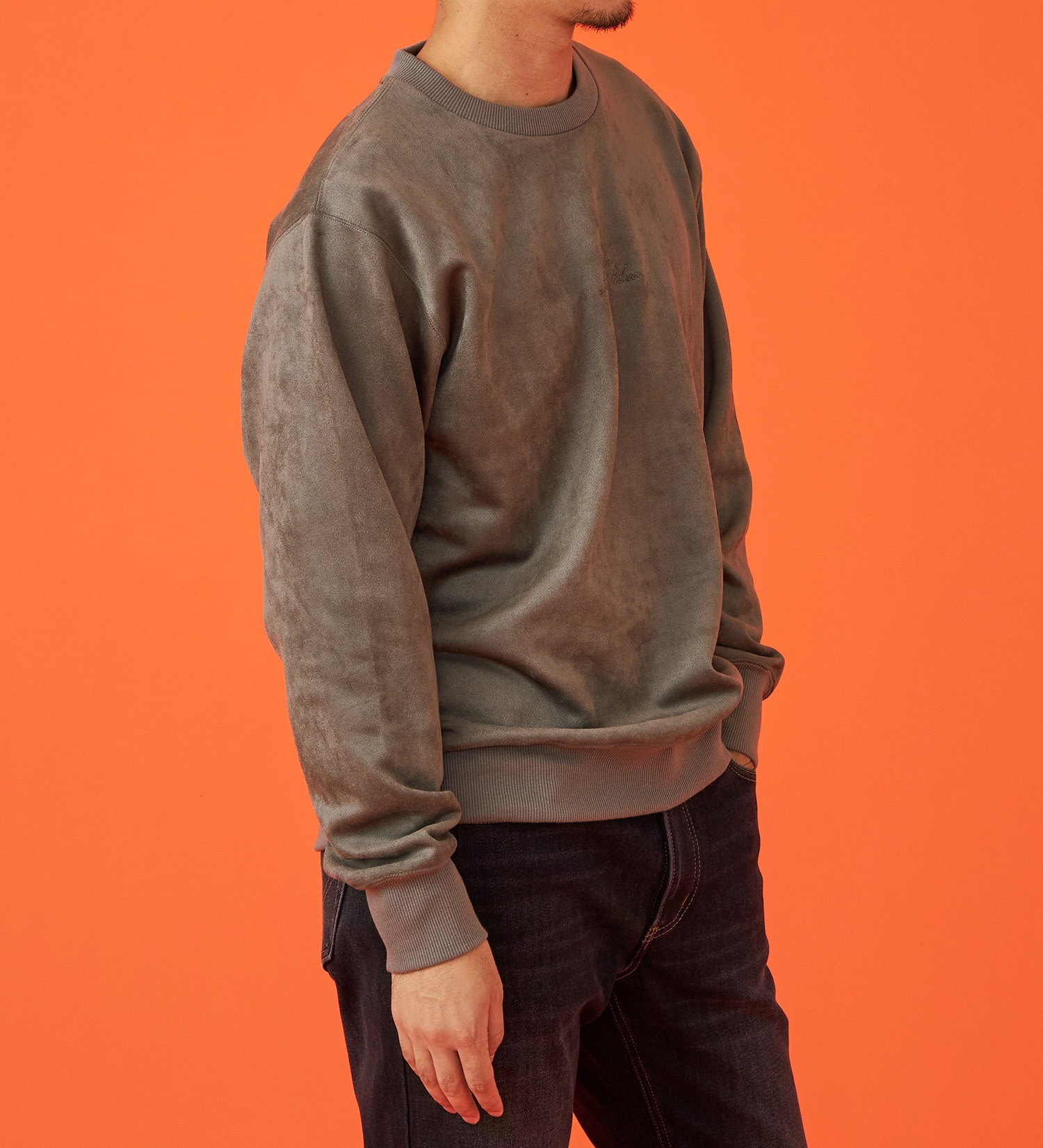EDWIN(エドウイン)のスエードスウェット【アウトレット店舗・WEB限定】|トップス/スウェット/メンズ|グレー