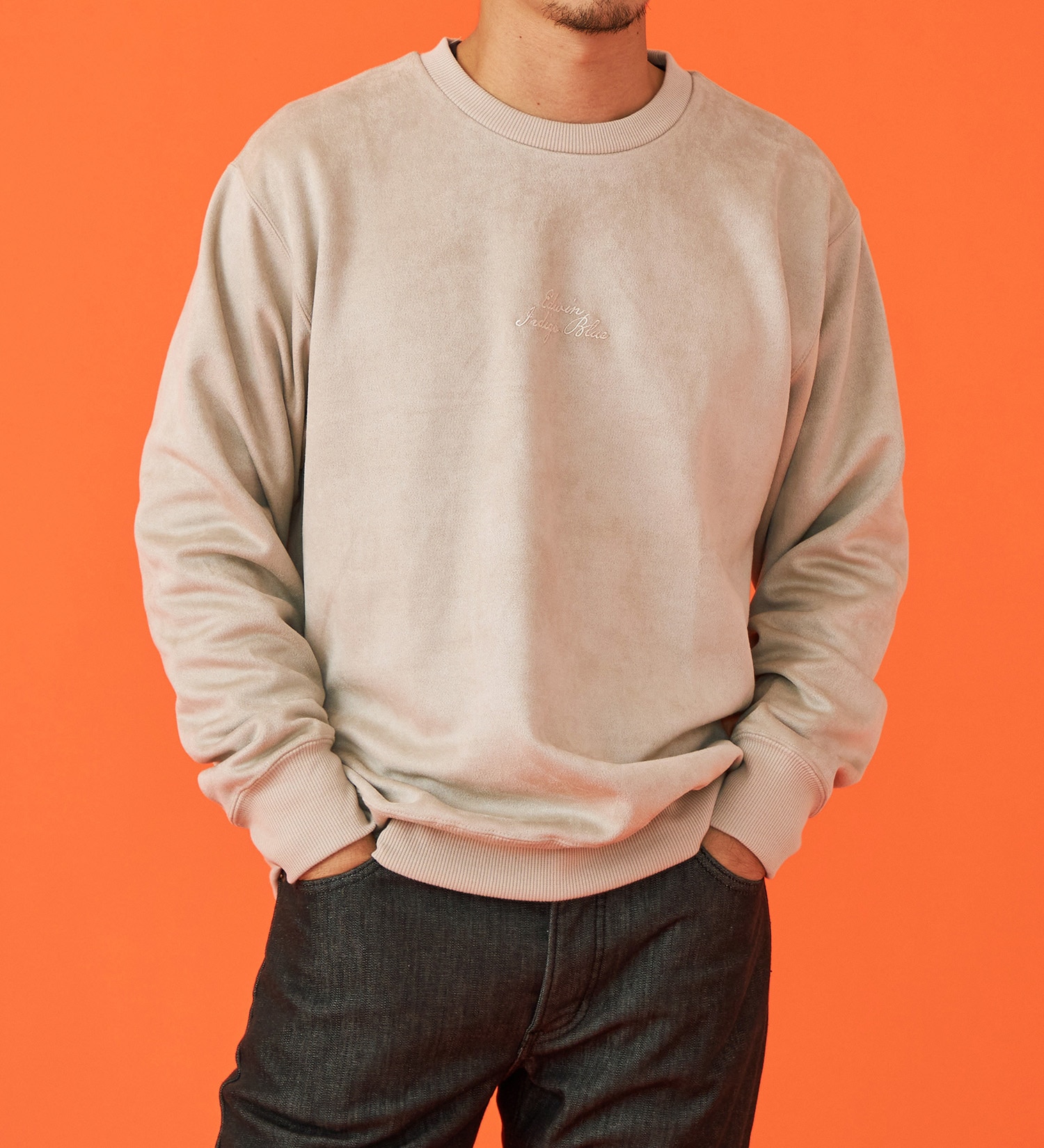 EDWIN(エドウイン)のスエードスウェット【アウトレット店舗・WEB限定】|トップス/スウェット/メンズ|ベージュ