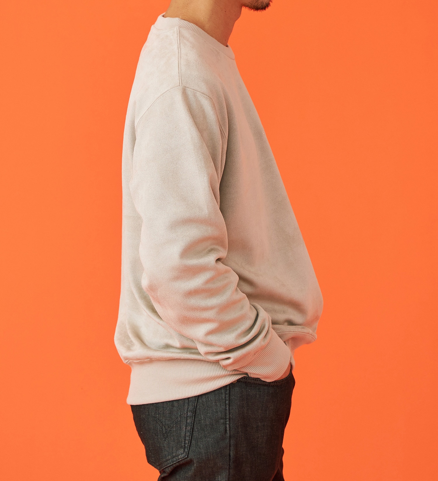 EDWIN(エドウイン)のスエードスウェット【アウトレット店舗・WEB限定】|トップス/スウェット/メンズ|ベージュ