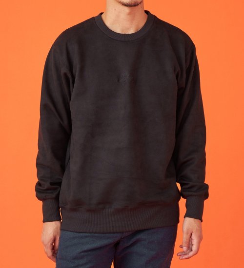 EDWIN(エドウイン)のスエードスウェット【アウトレット店舗・WEB限定】|トップス/スウェット/メンズ|ブラック