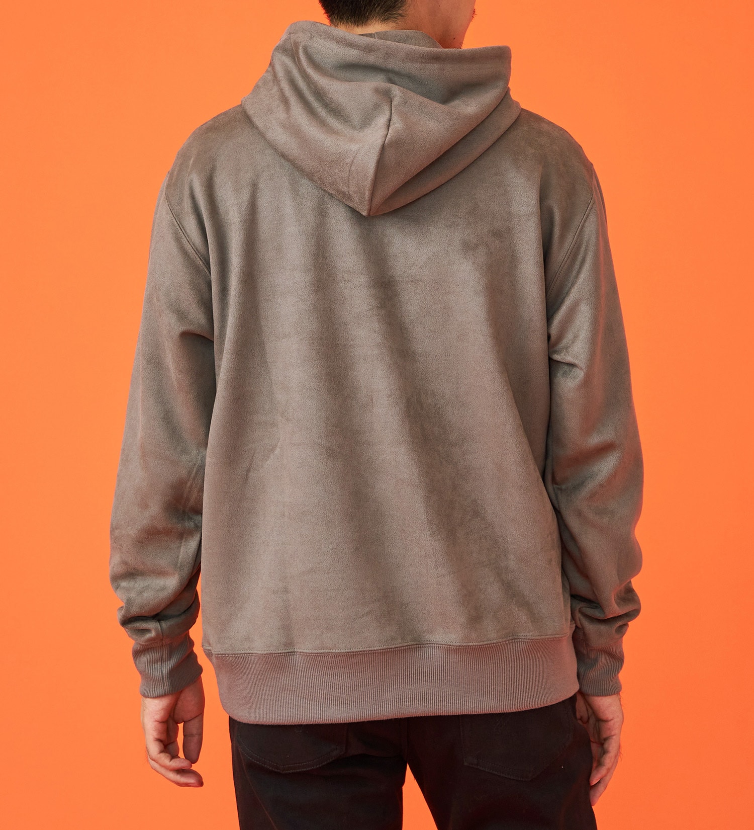 EDWIN(エドウイン)のフェイクスエードフード付きパーカー【アウトレット店舗・WEB限定】|トップス/パーカー/メンズ|グレー