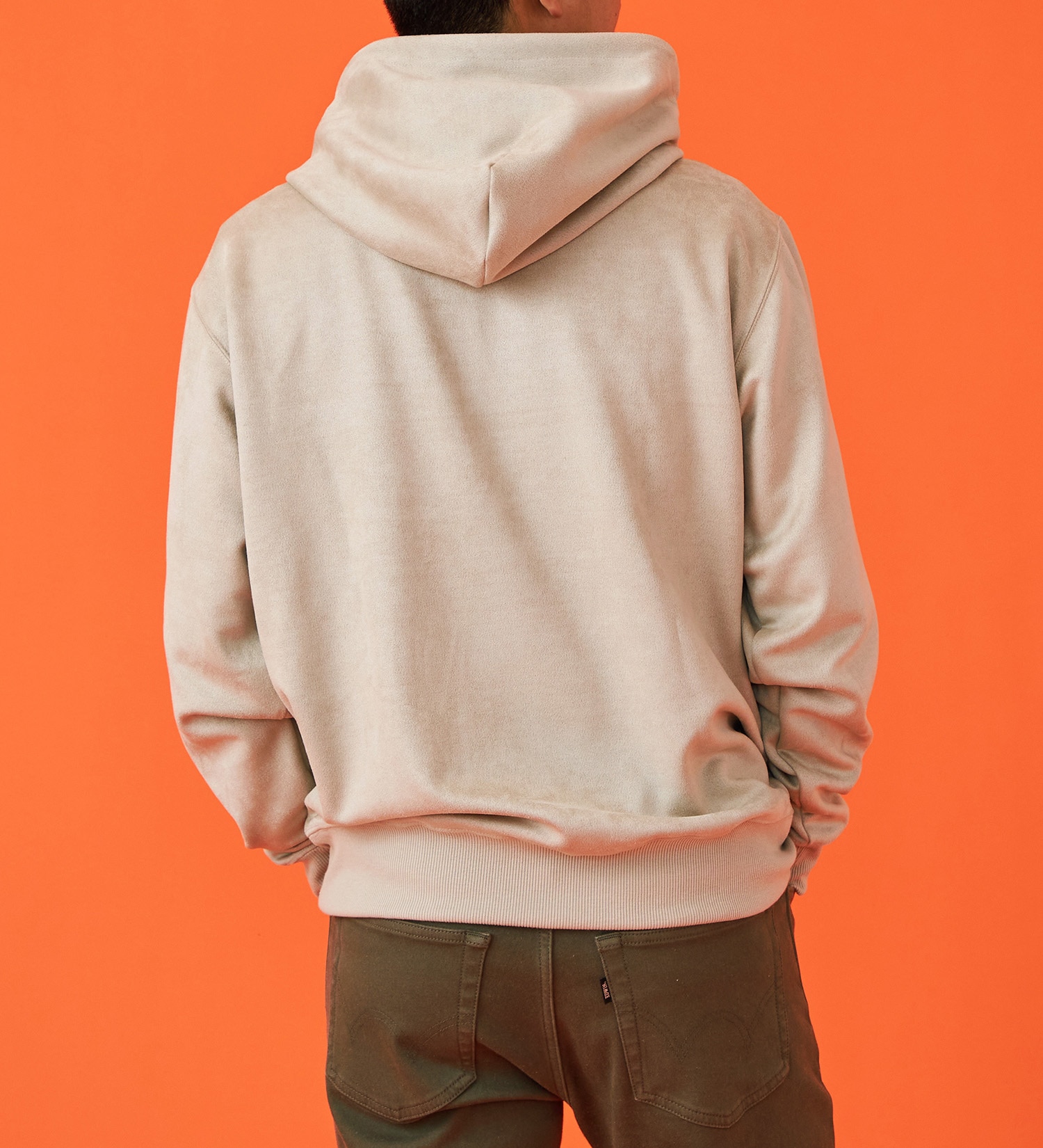 EDWIN(エドウイン)のフェイクスエードフード付きパーカー【アウトレット店舗・WEB限定】|トップス/パーカー/メンズ|アイボリー