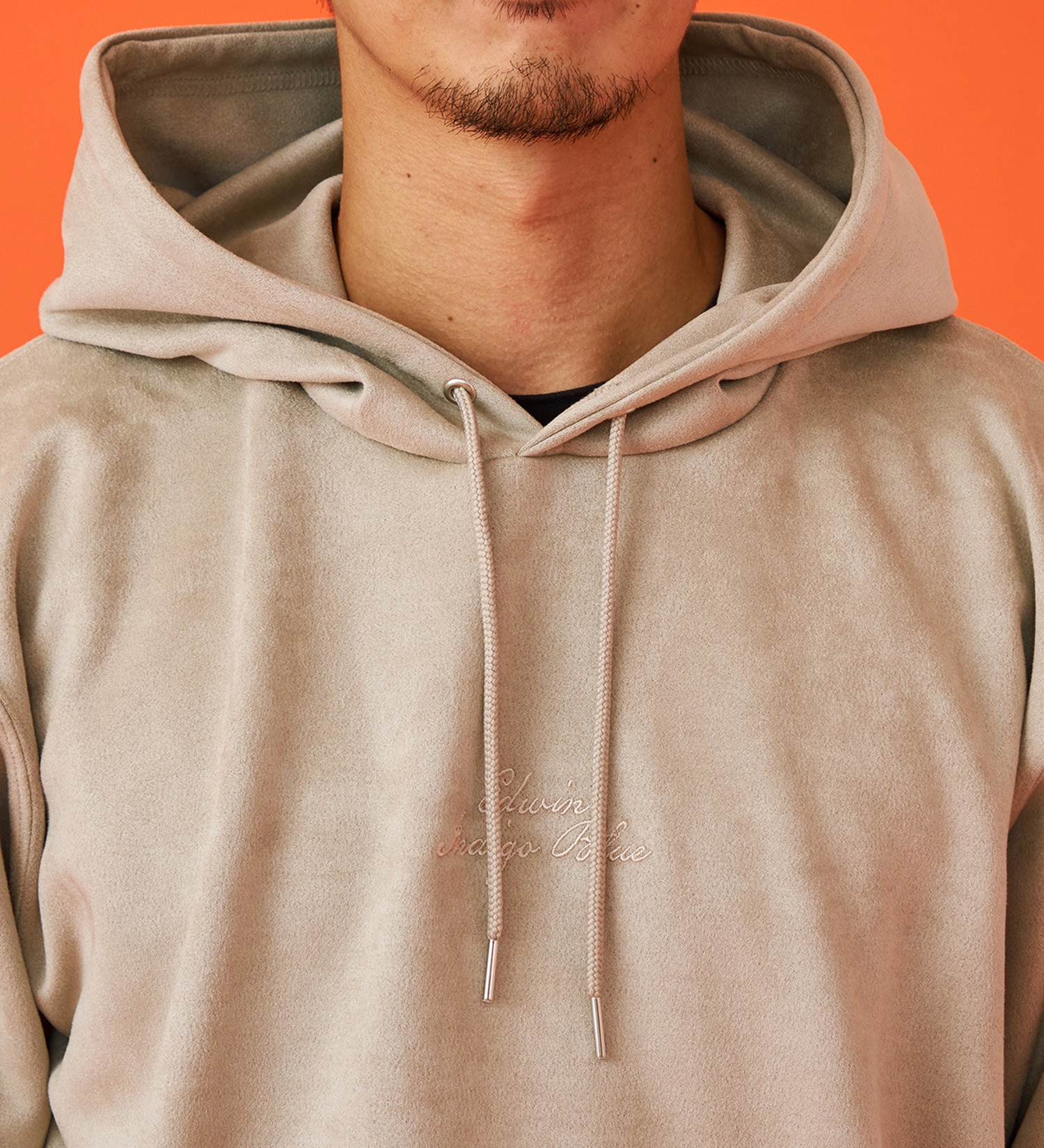 EDWIN(エドウイン)のフェイクスエードフード付きパーカー【アウトレット店舗・WEB限定】|トップス/パーカー/メンズ|アイボリー