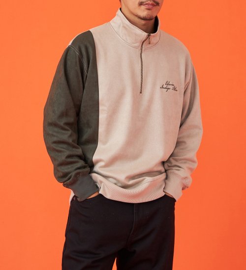 ハーフジップスウェット【アウトレット店舗・WEB限定】