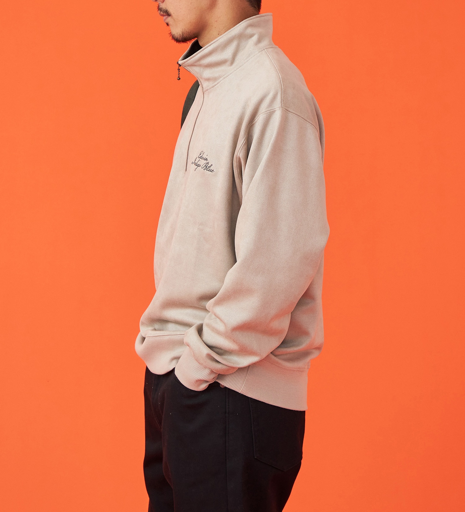 EDWIN(エドウイン)のハーフジップスウェット【アウトレット店舗・WEB限定】|トップス/スウェット/メンズ|ベージュ系その他