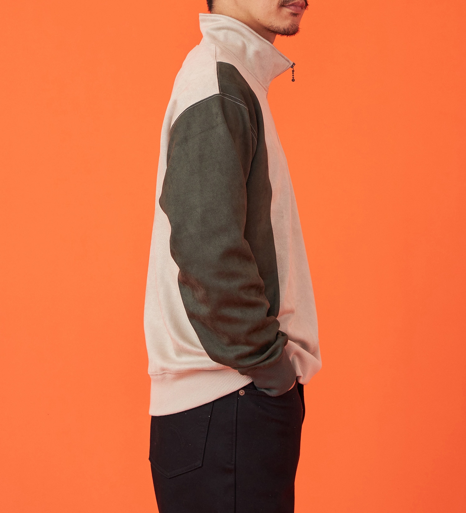 EDWIN(エドウイン)のハーフジップスウェット【アウトレット店舗・WEB限定】|トップス/スウェット/メンズ|ベージュ系その他