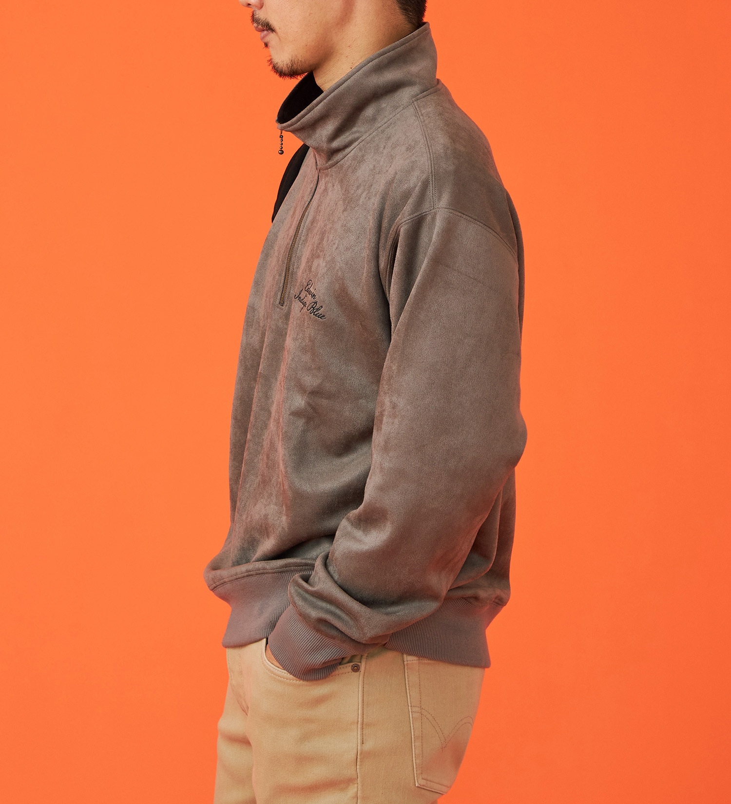 EDWIN(エドウイン)のハーフジップスウェット【アウトレット店舗・WEB限定】|トップス/スウェット/メンズ|チャコール