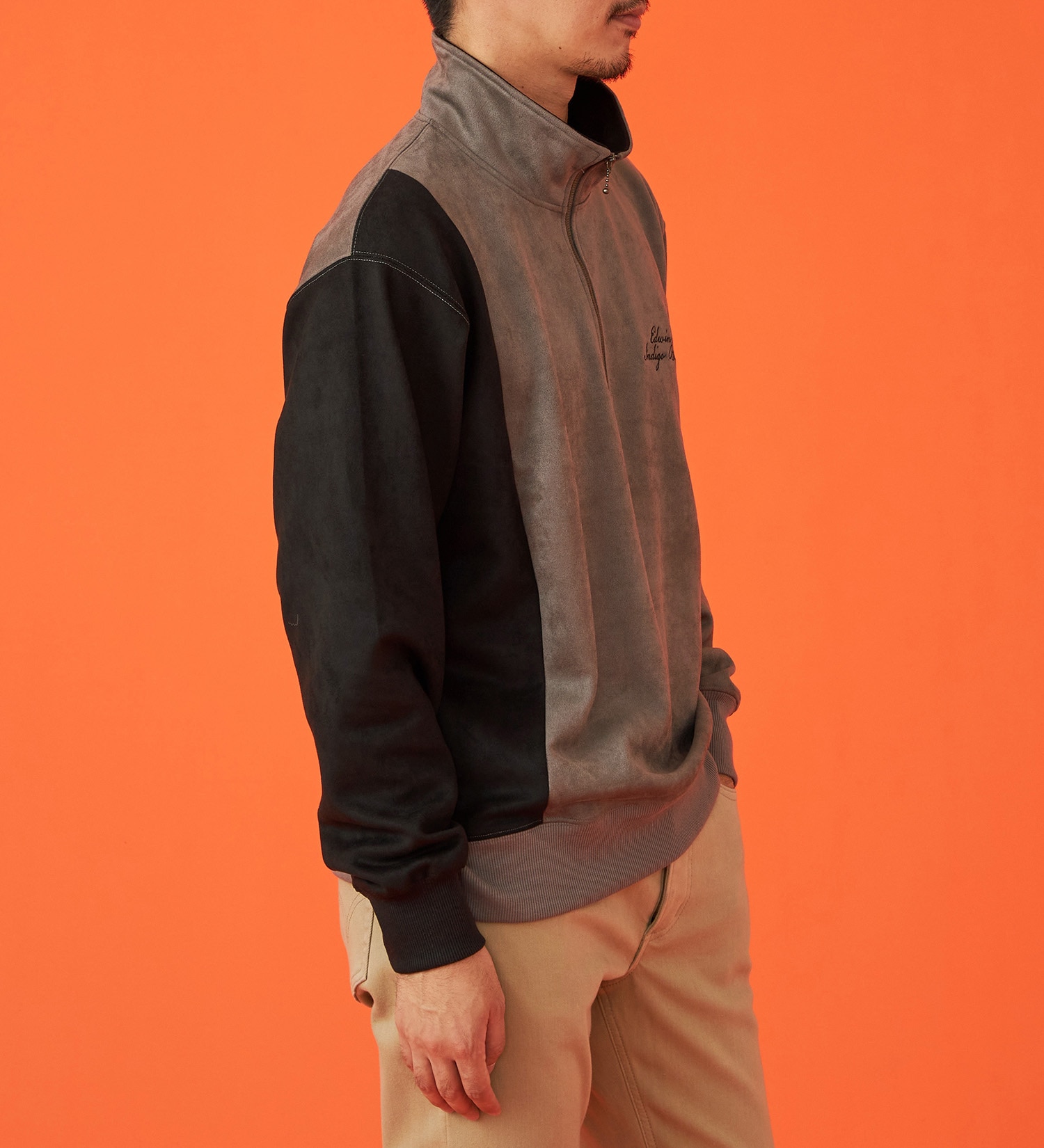 EDWIN(エドウイン)のハーフジップスウェット【アウトレット店舗・WEB限定】|トップス/スウェット/メンズ|チャコール