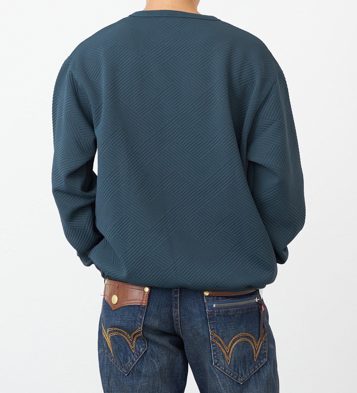 EDWIN(エドウイン)のジャガードスウェット【アウトレット店舗・WEB限定】|トップス/スウェット/メンズ|ネイビー