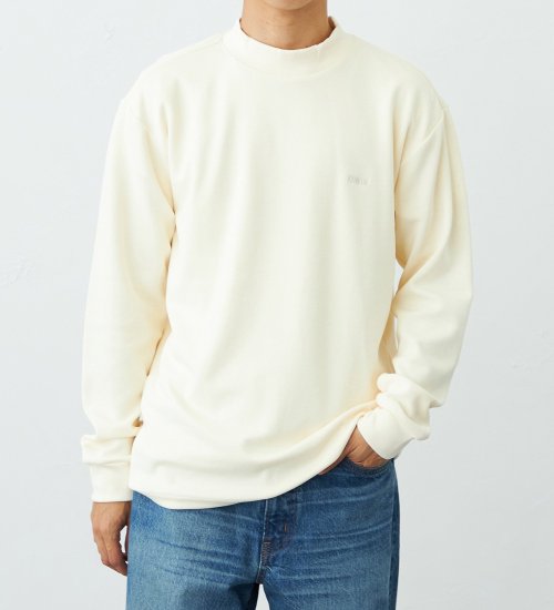 EDWIN(エドウイン)のリブモックネックプルオーバー　長袖【アウトレット店舗・WEB限定】|トップス/Tシャツ/カットソー/メンズ|クリーム