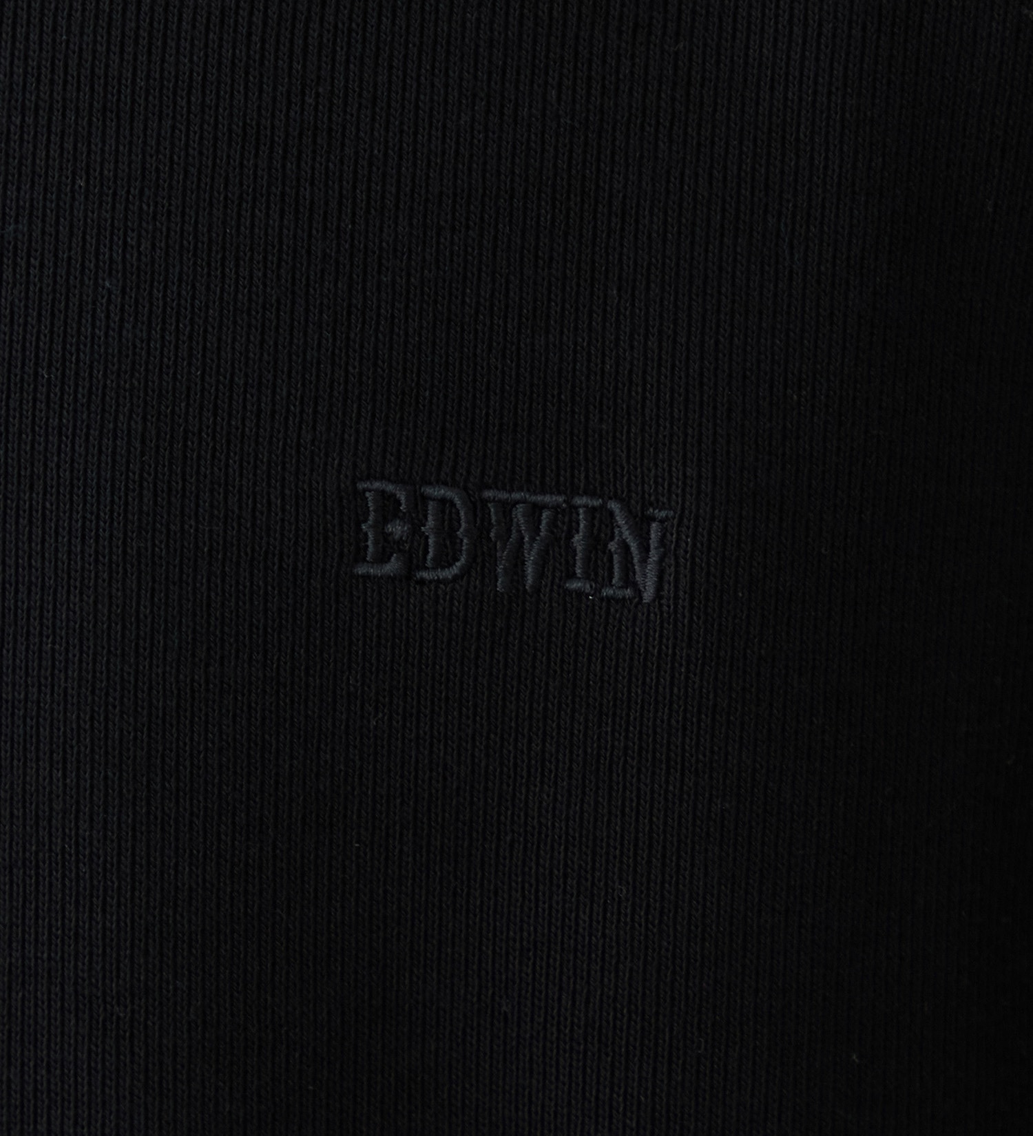 EDWIN(エドウイン)のリブモックネックプルオーバー　長袖【アウトレット店舗・WEB限定】|トップス/Tシャツ/カットソー/メンズ|ブラック