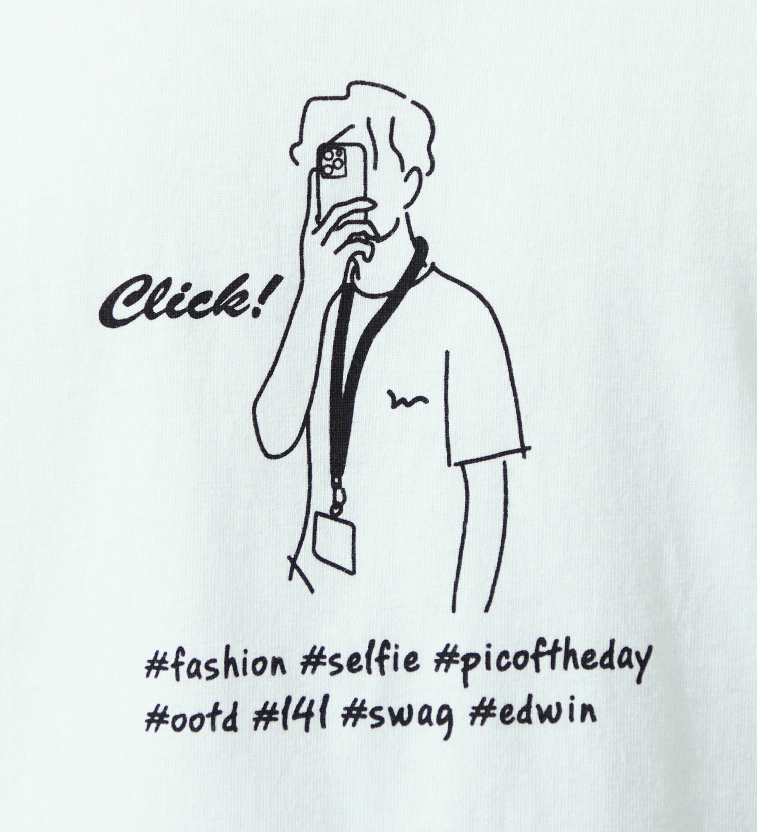 EDWIN(エドウイン)のプリントTシャツ【半袖】|トップス/Tシャツ/カットソー/メンズ|ホワイト